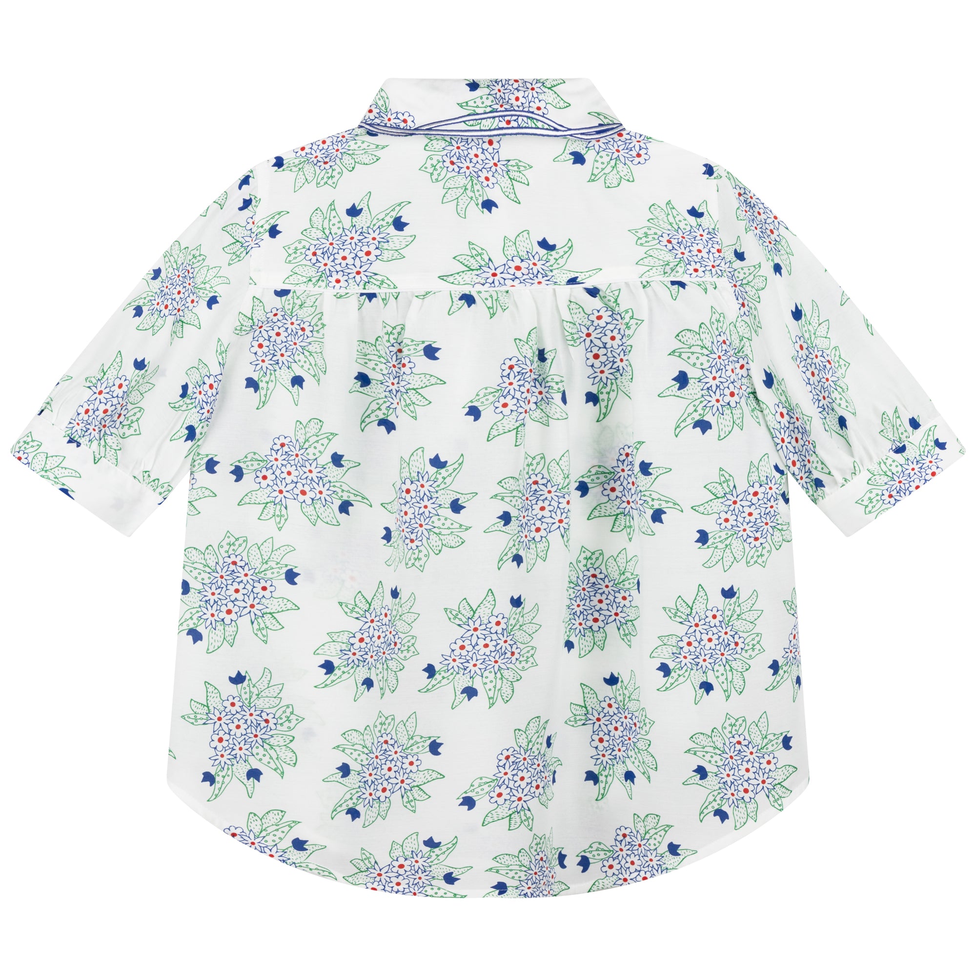 Girls White Printing Shirt
