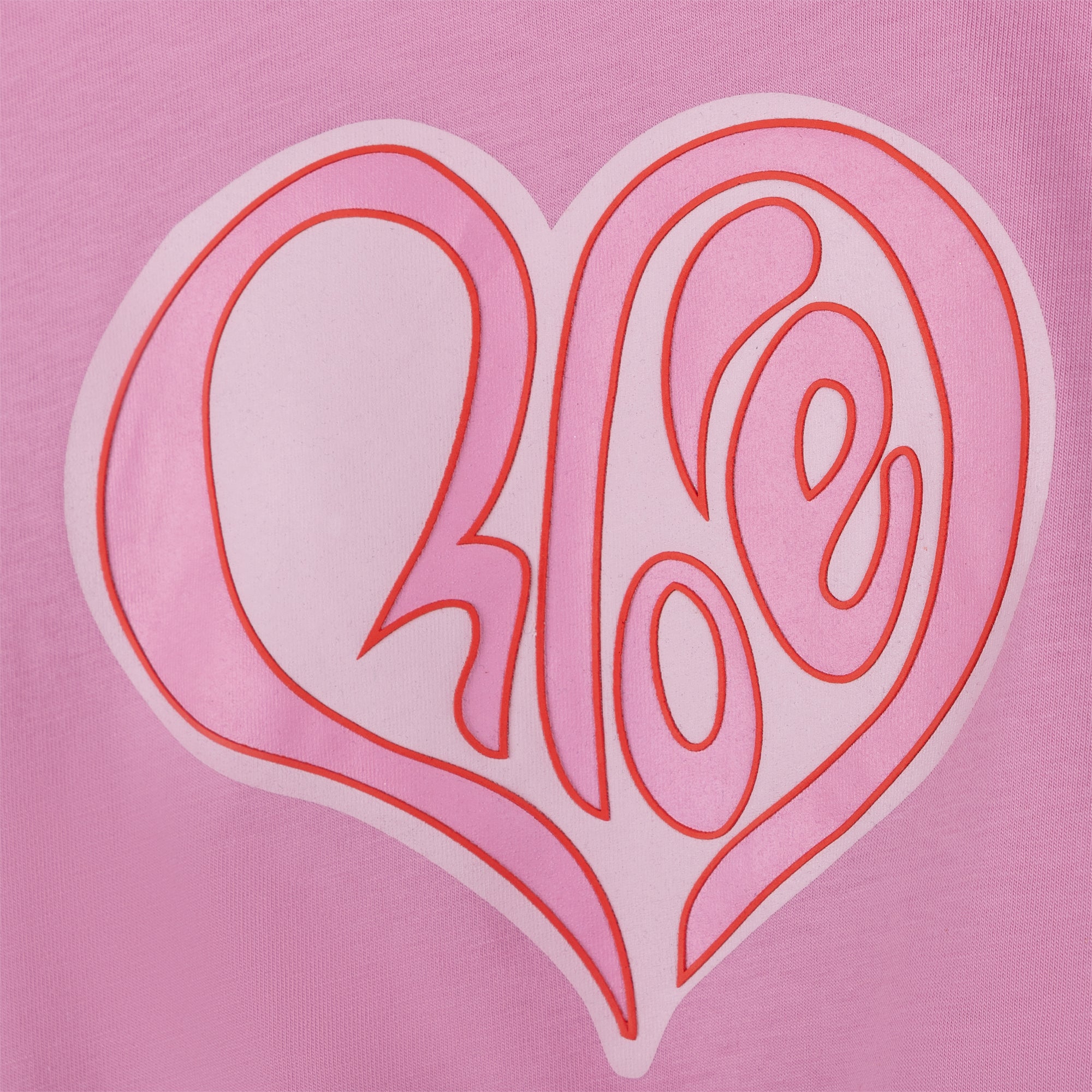 Girls Pink Logo Cotton T-Shirt
