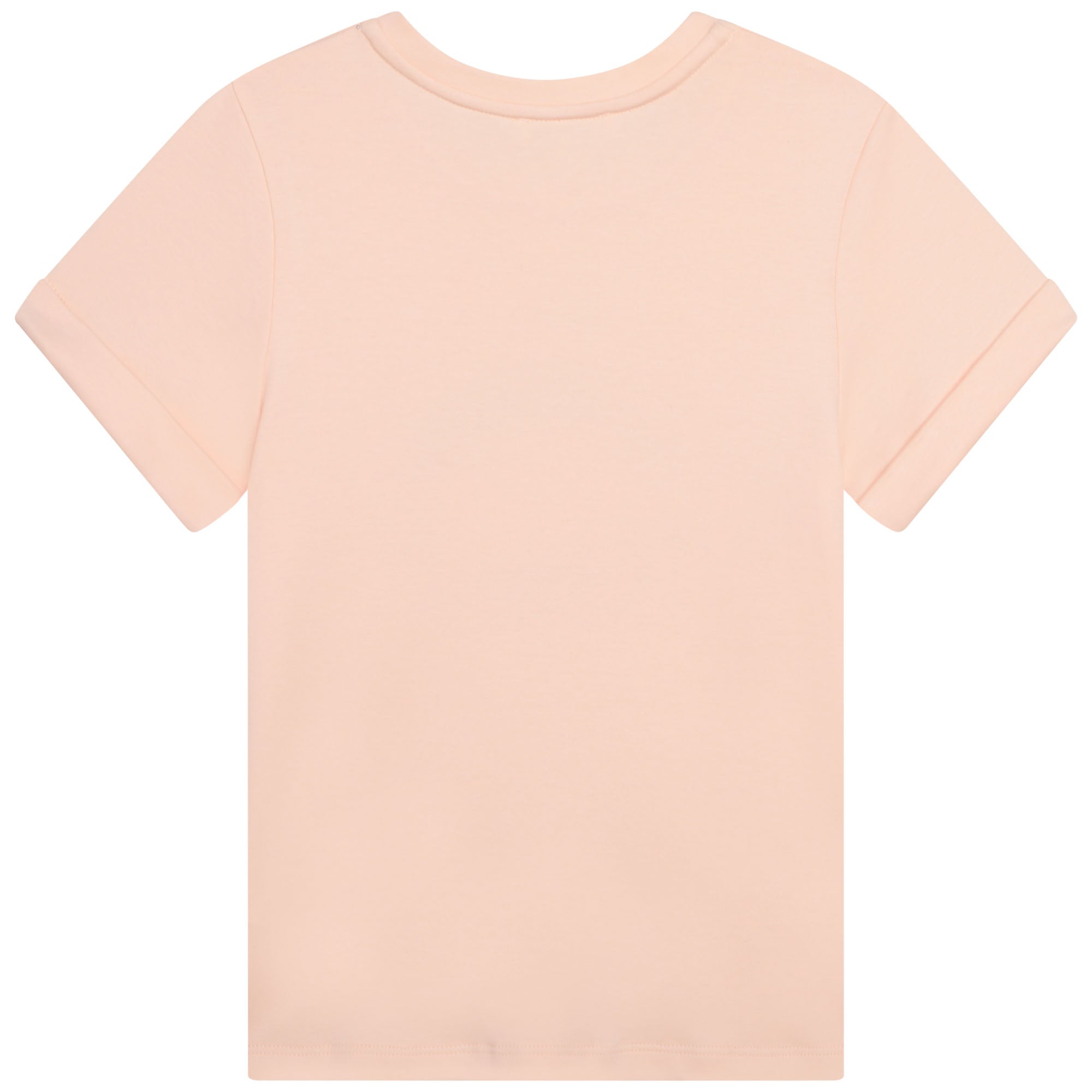 Girls Pink Cotton T-Shirt