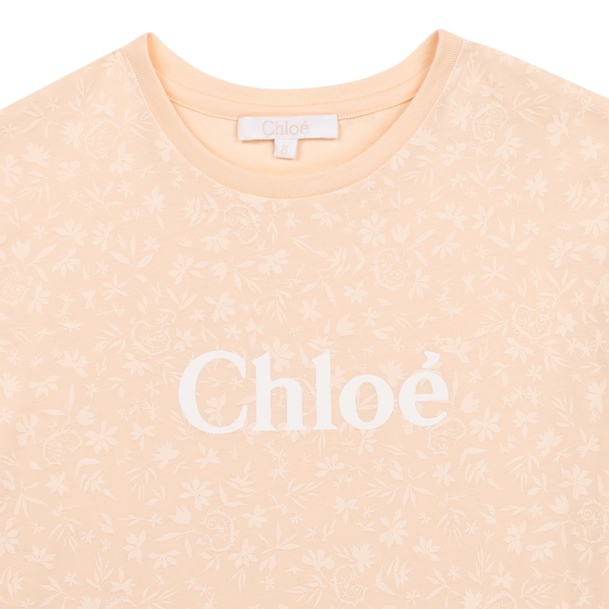 Girls Pink Logo Cotton T-Shirt