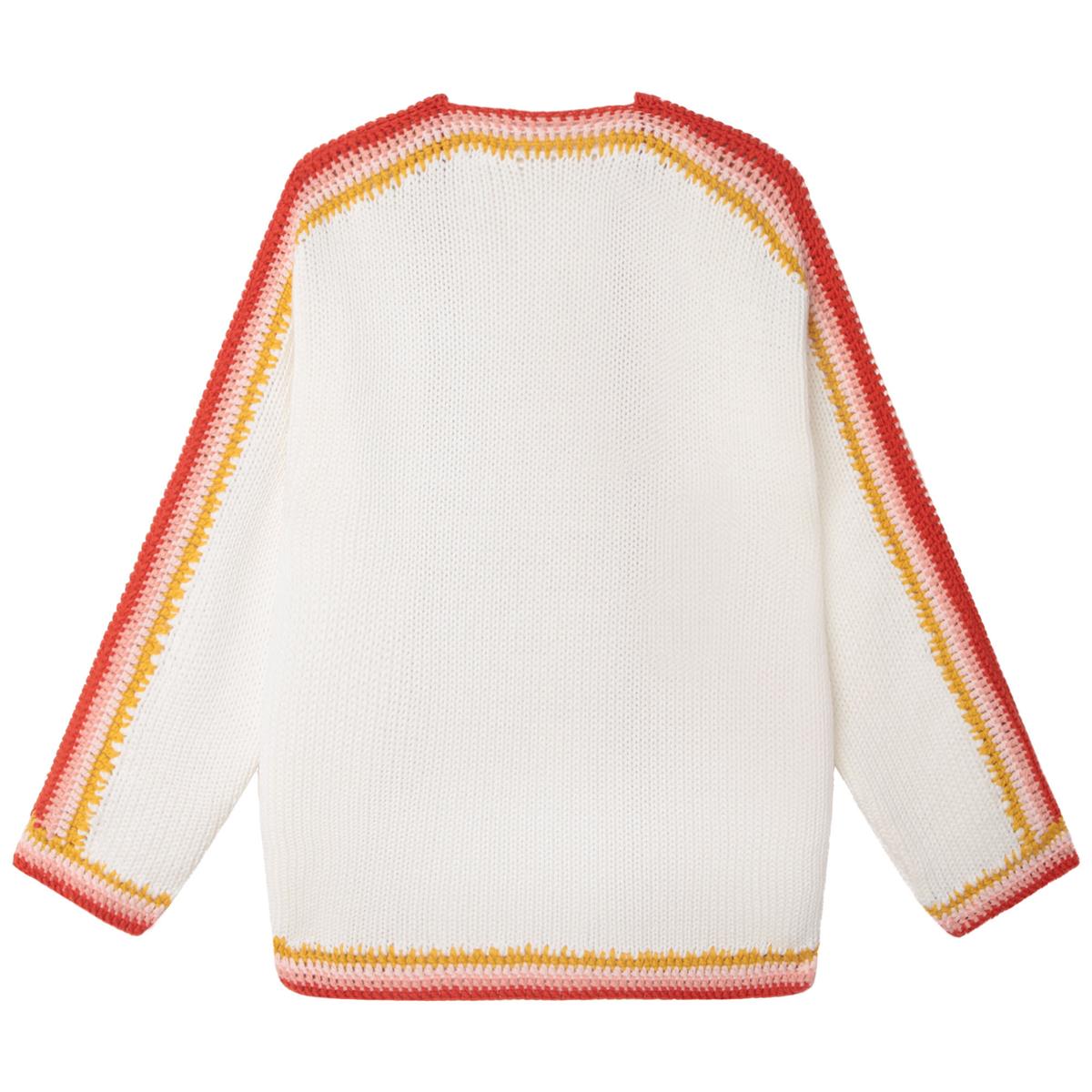 Girls White Cardigan