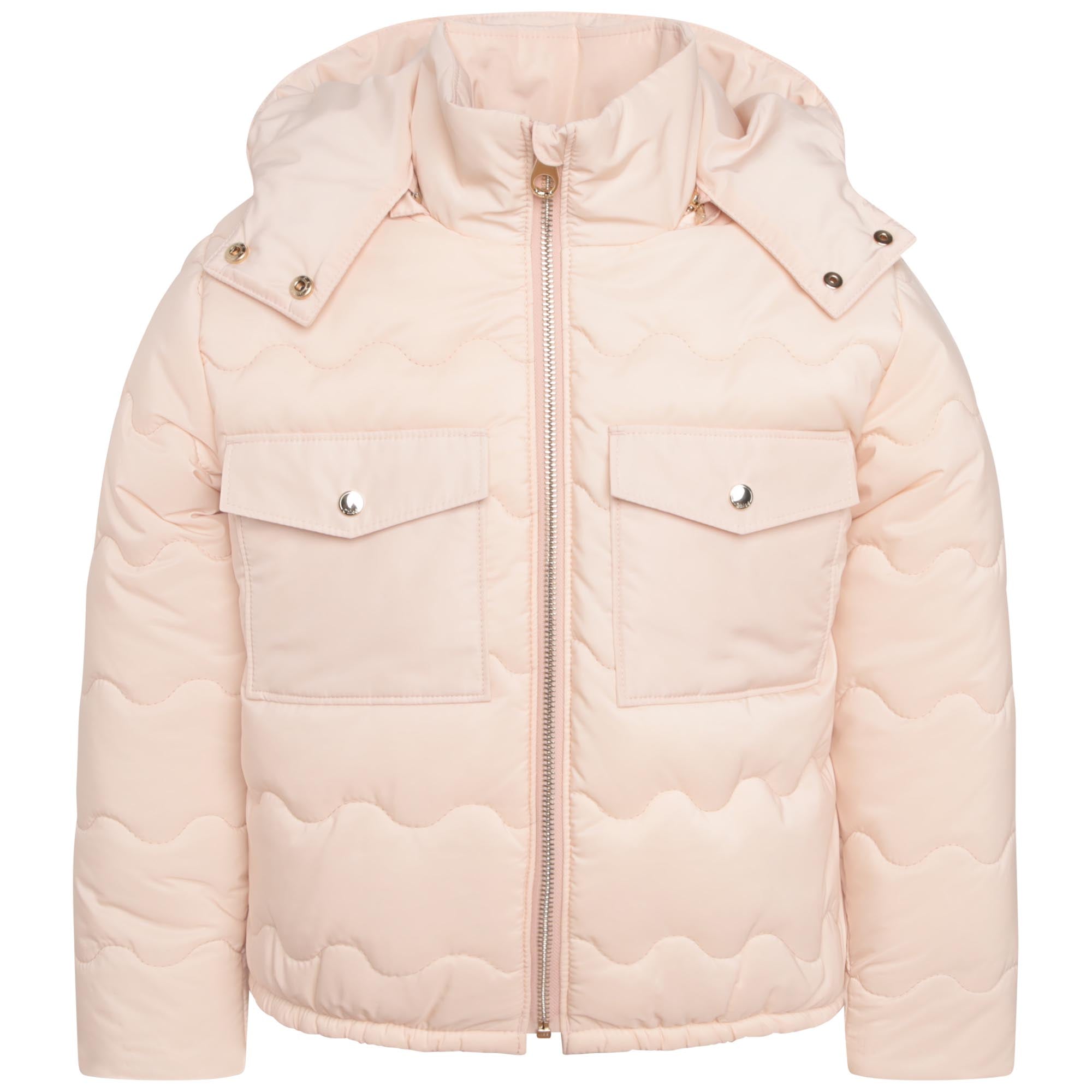 Girls Pink Padded Jacket
