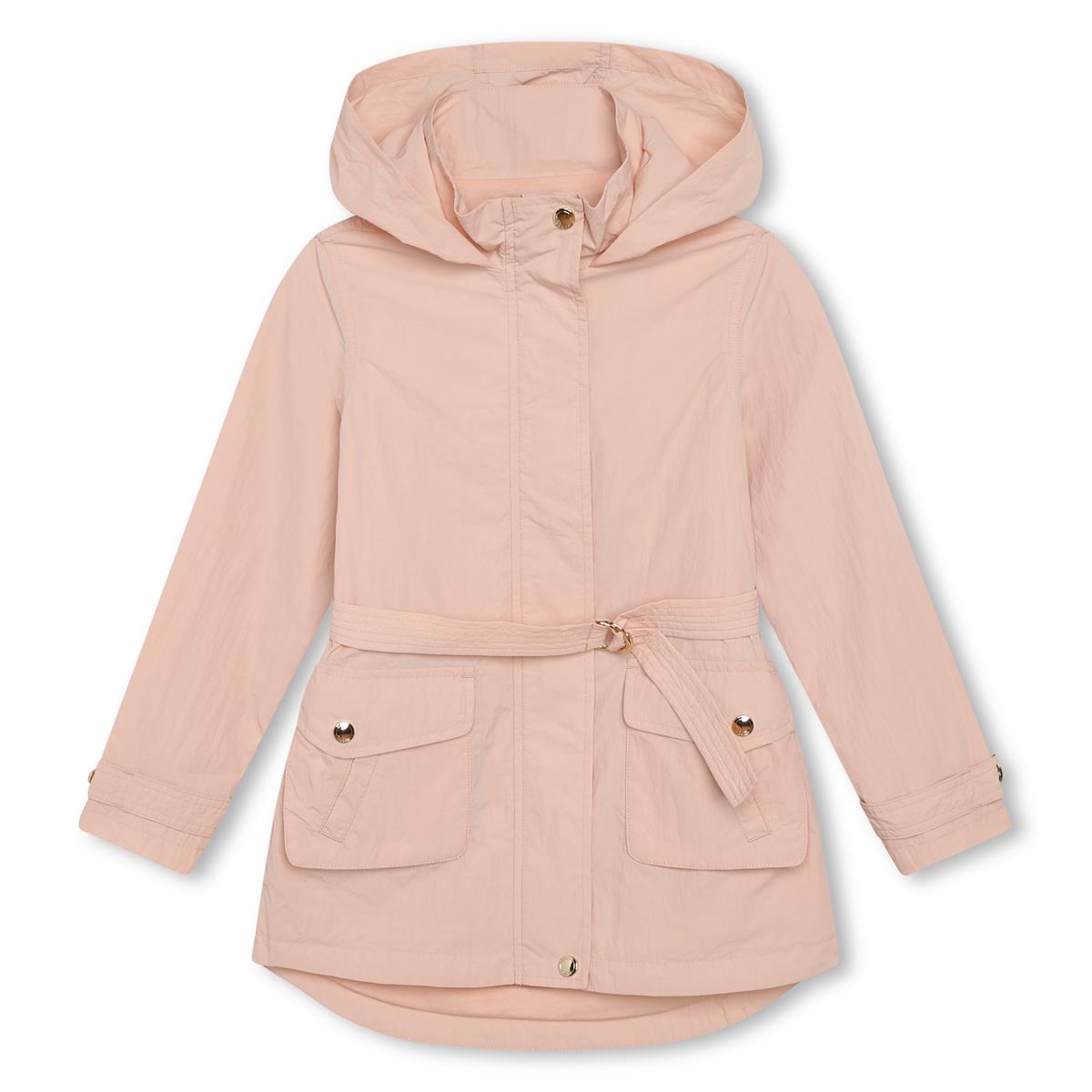 Girls Pink Hooded Jacket