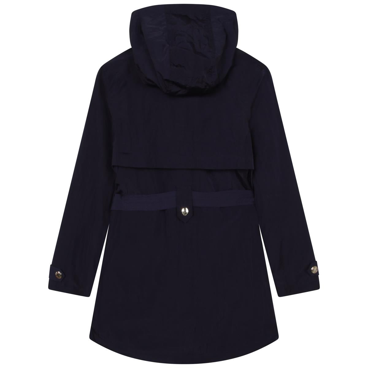 Girls Navy Hooded Jacket