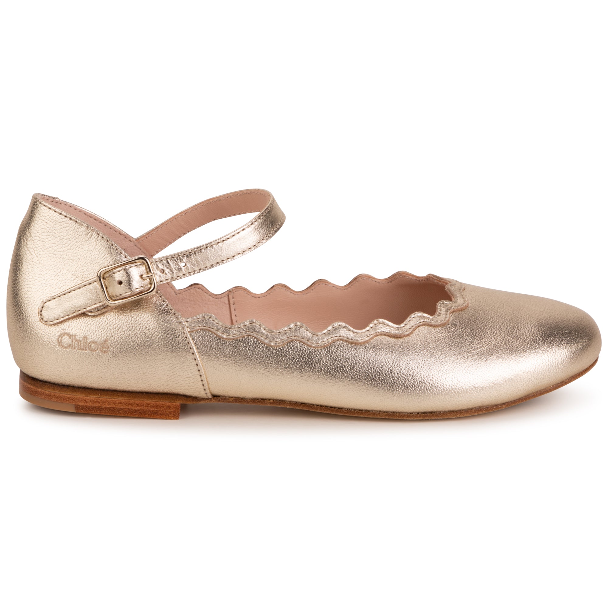 Girls Yellow Buckled Shoes