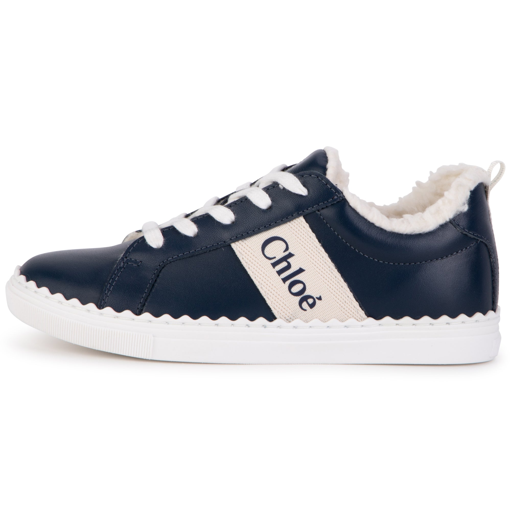 Girls Blue Logo Trainers