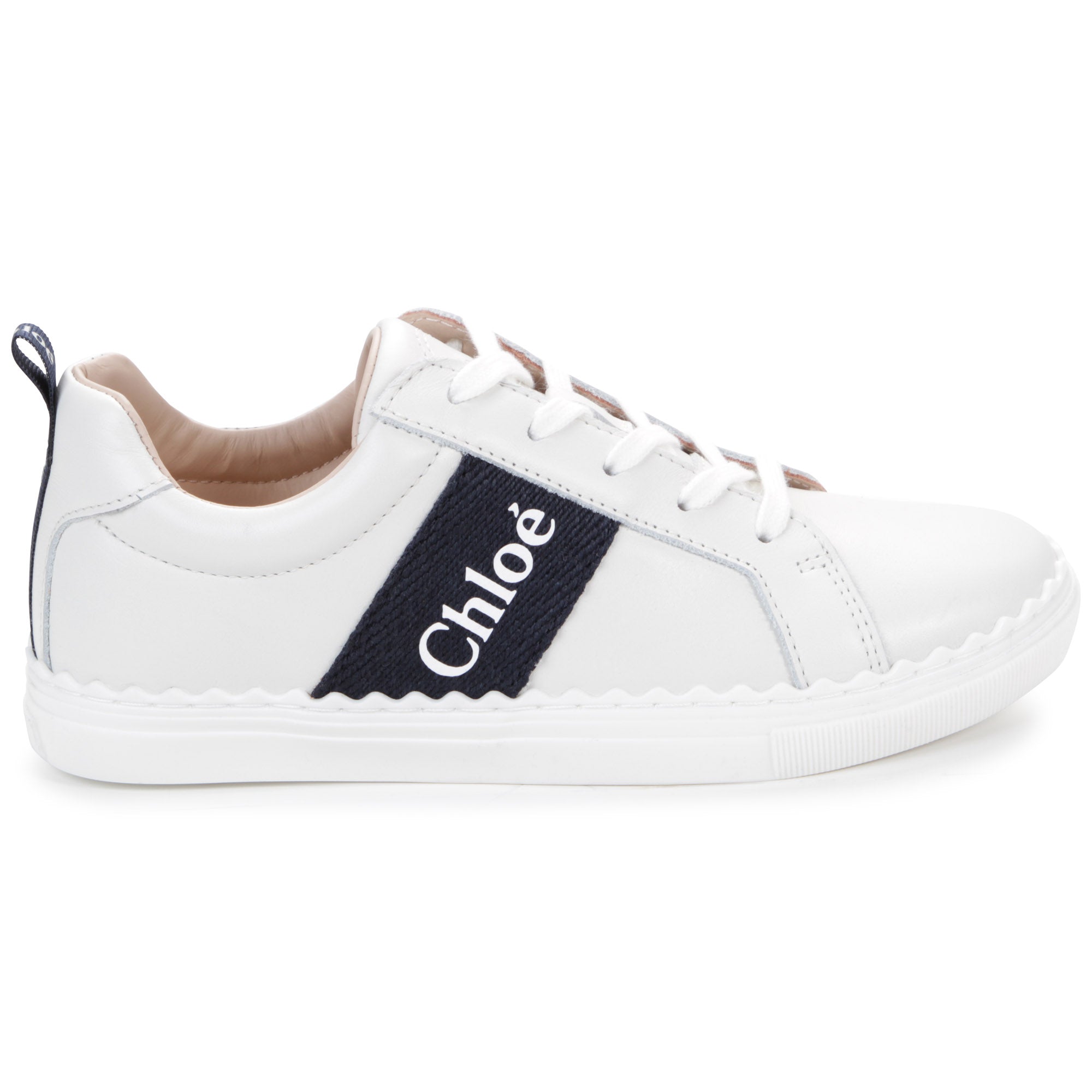 Girls White Logo Shoes