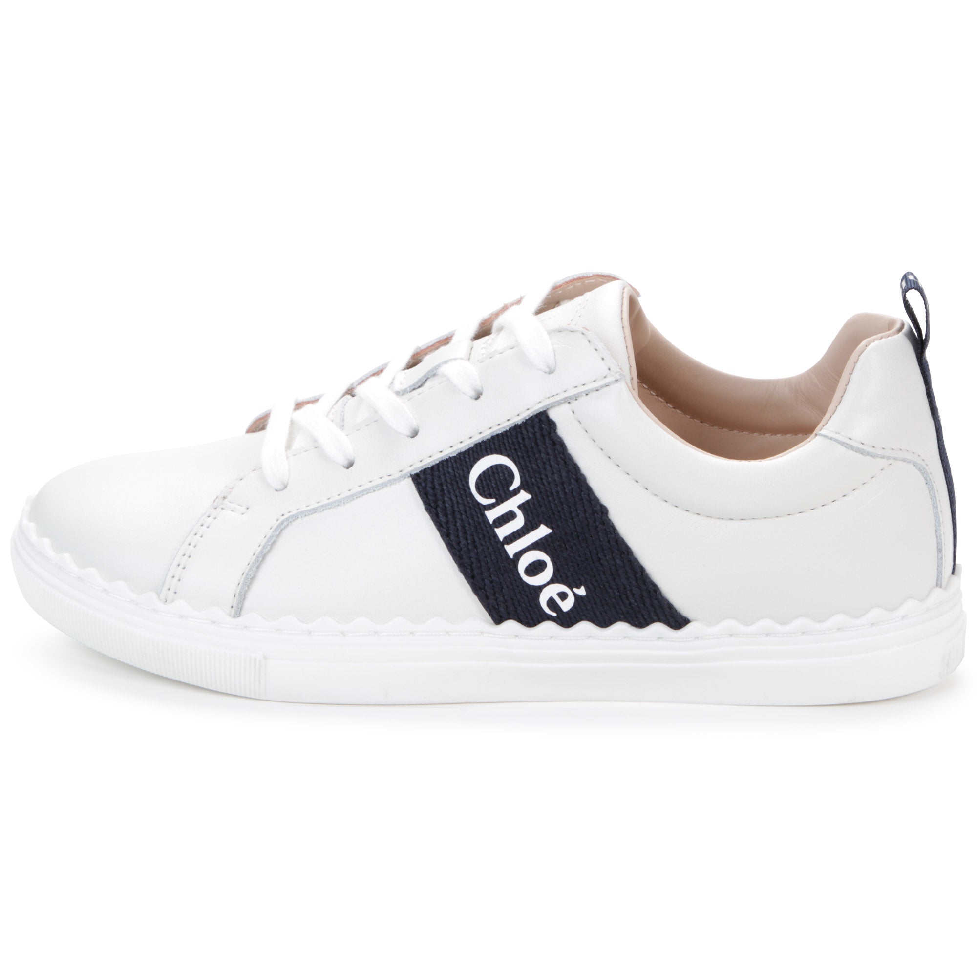 Girls White Logo Shoes