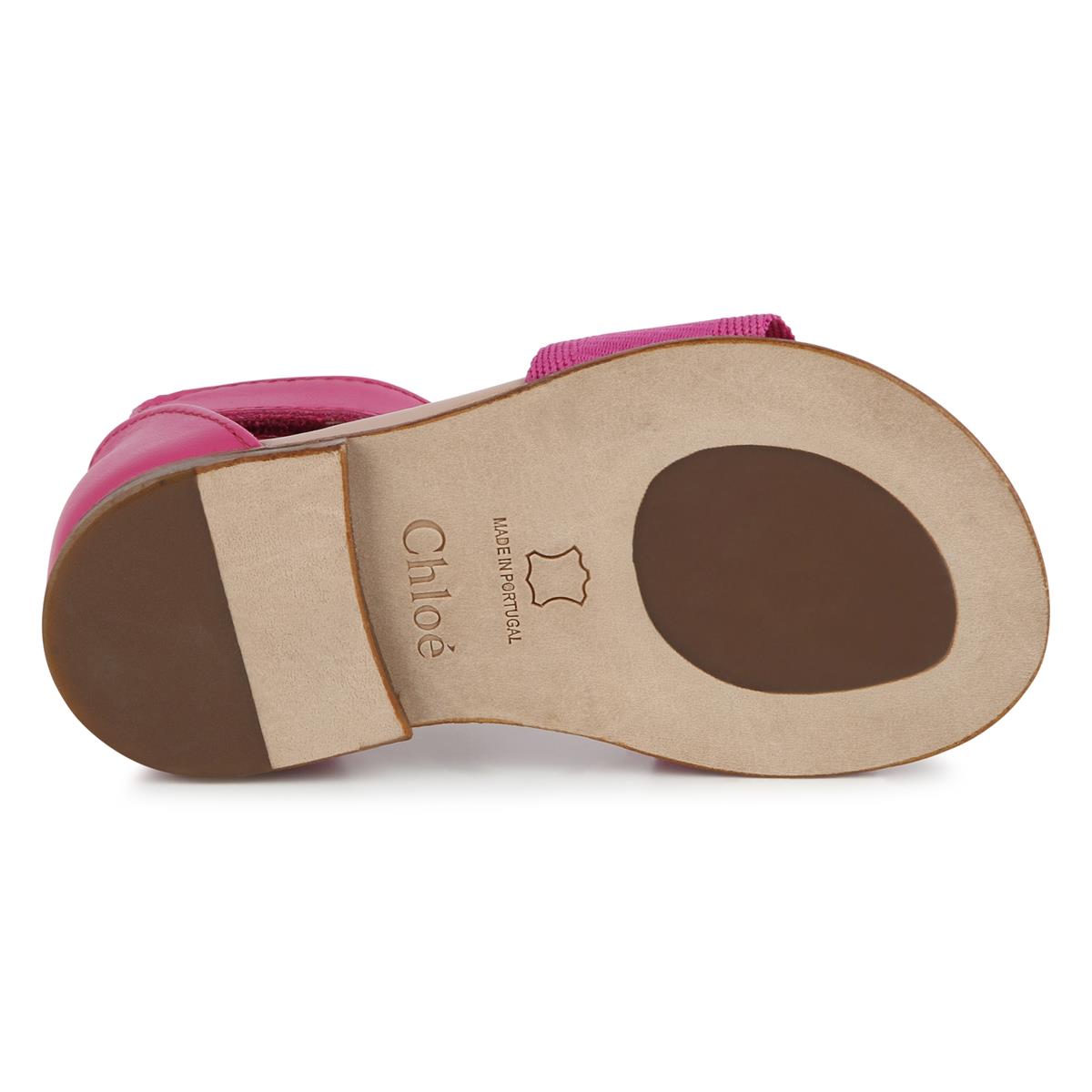 Baby Girls Fuchsia Logo Sandals