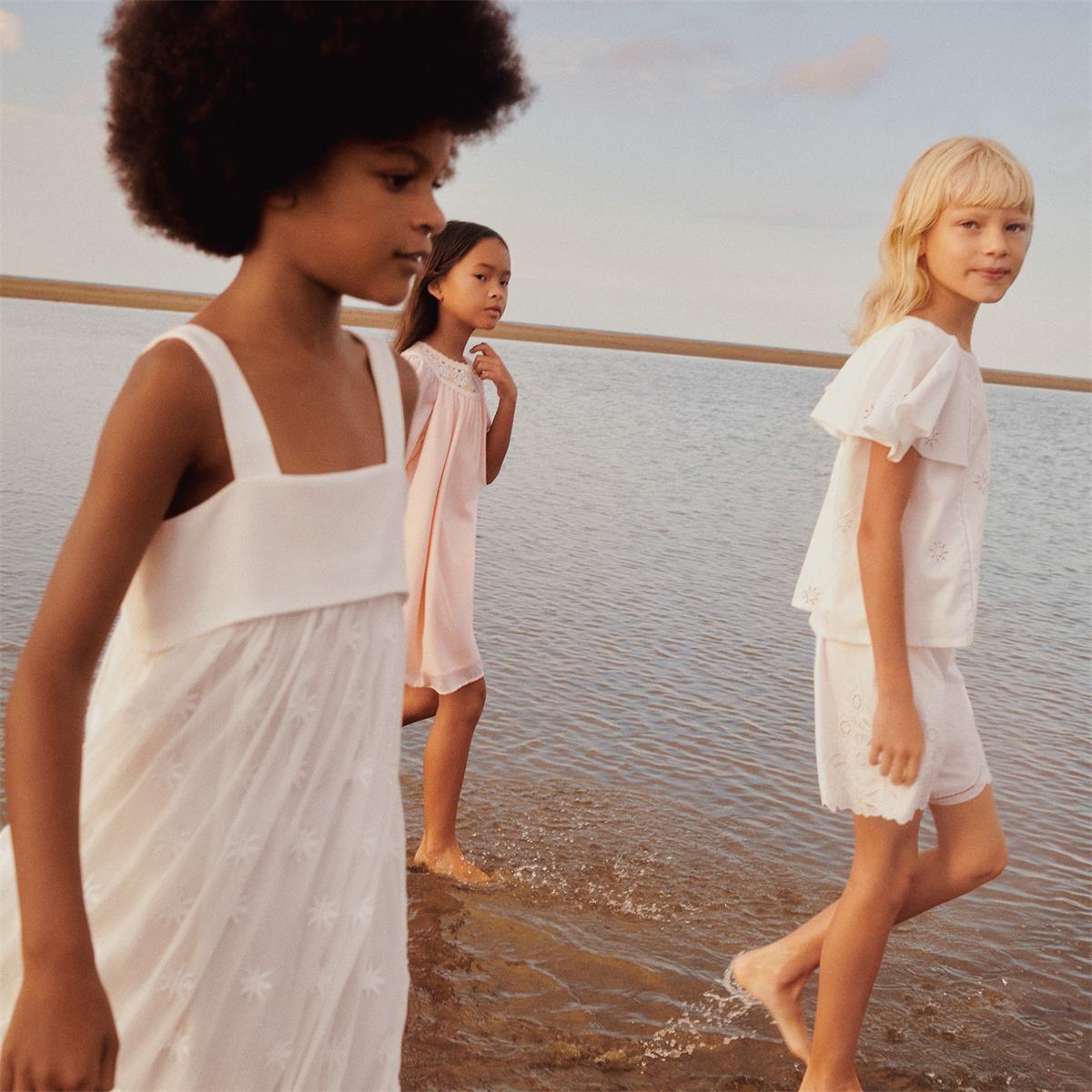 Girls White Cotton Top