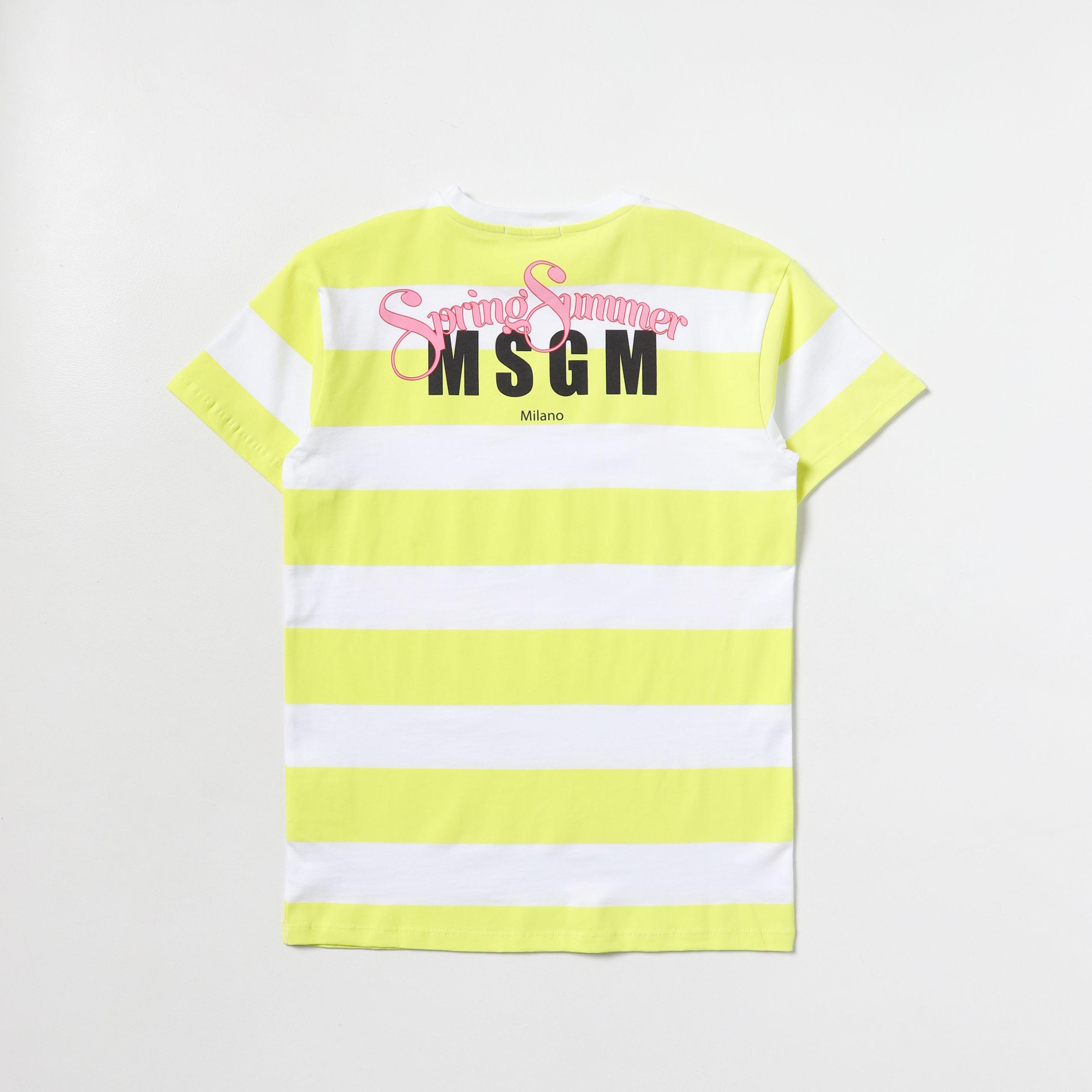 Girls Yellow Stripe Cotton Dress