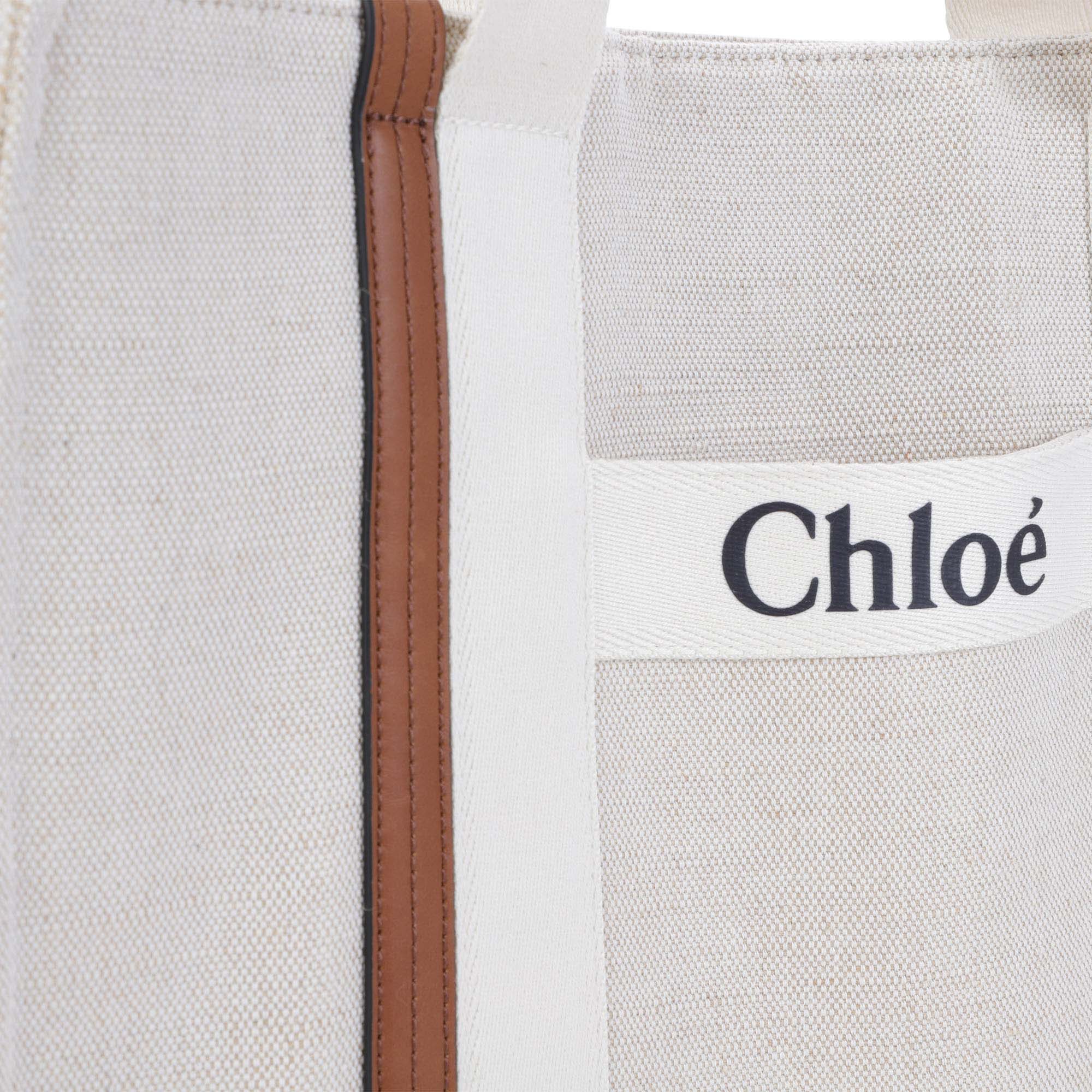 Girls White Logo Handbag