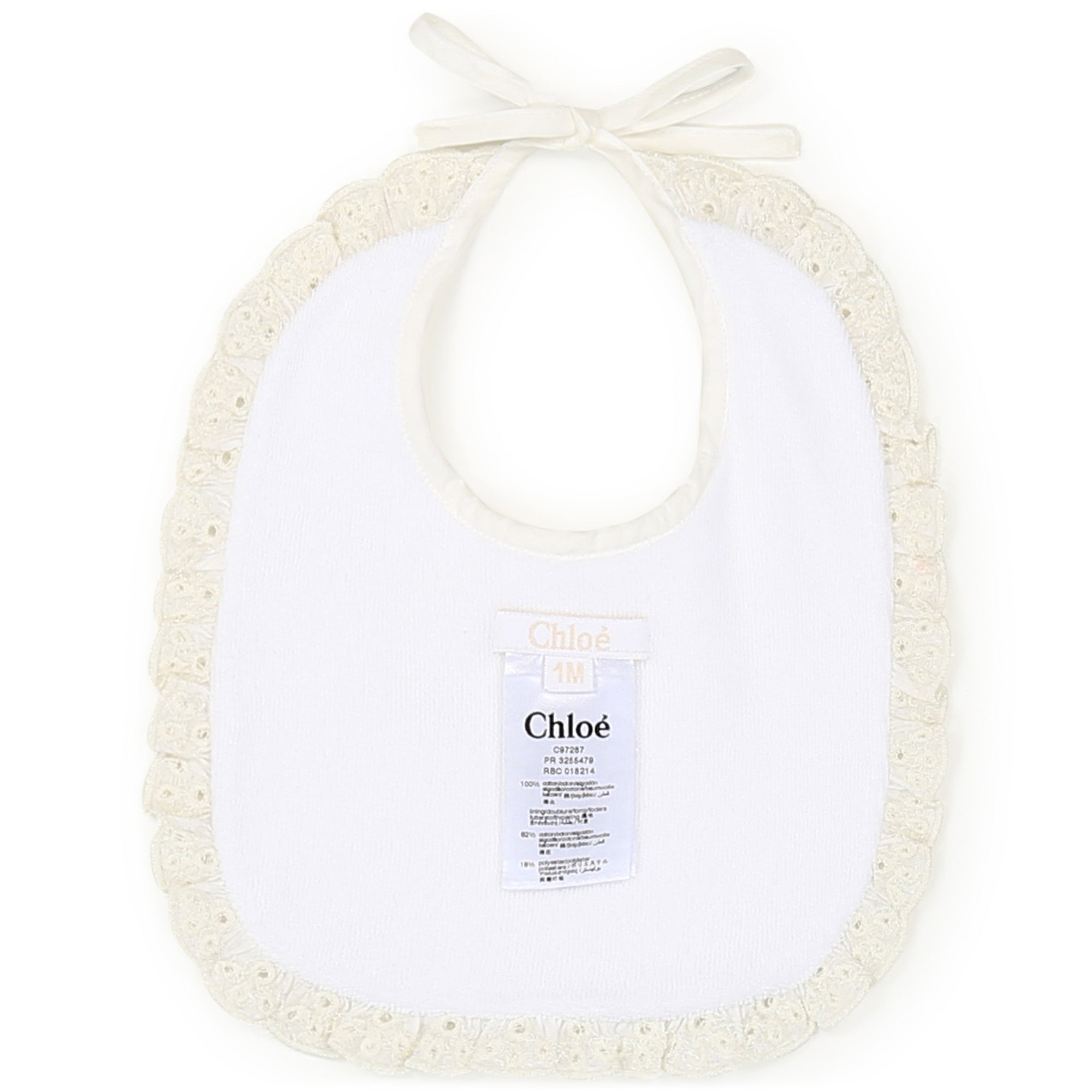Baby Girls White Cotton Babysuit Set
