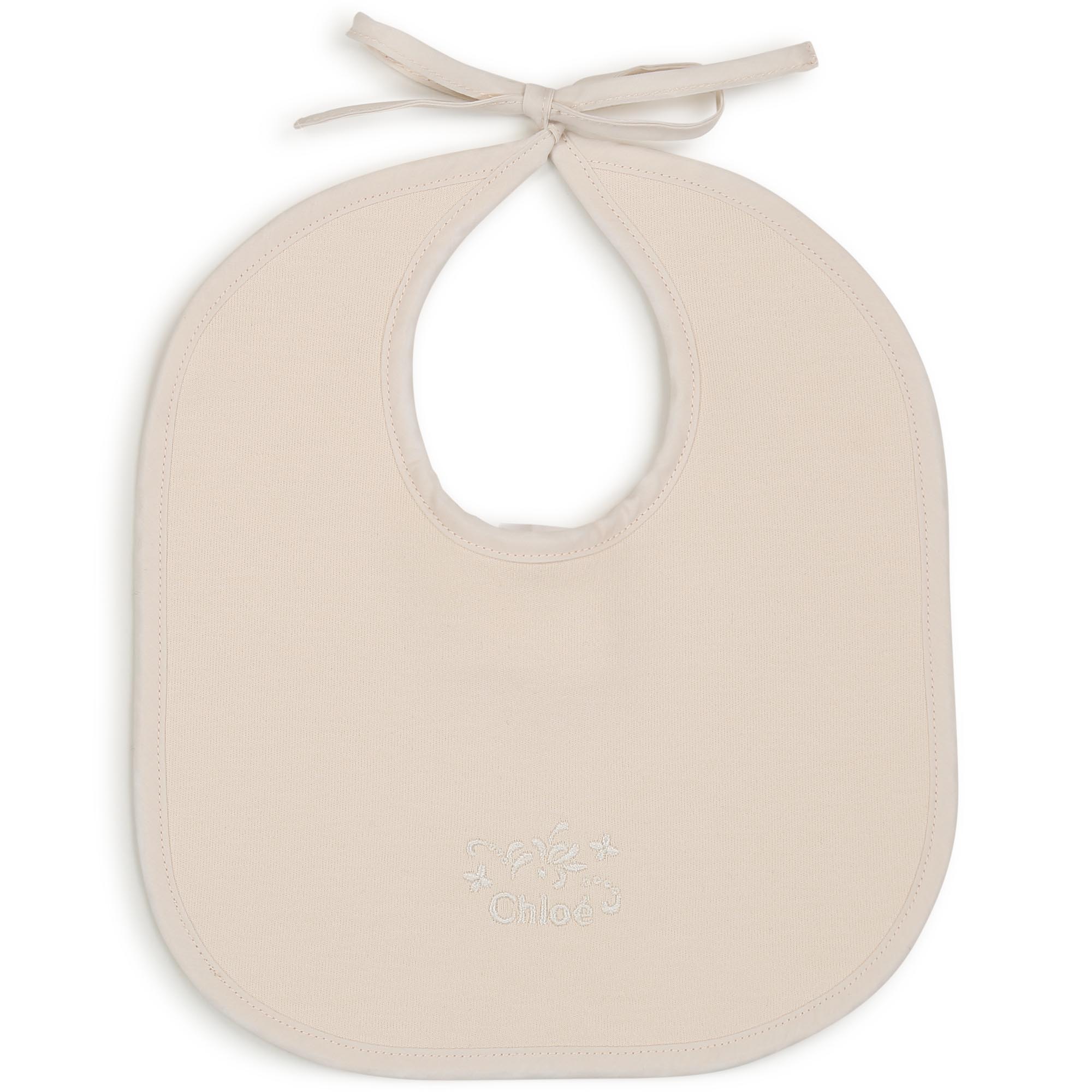 Baby Girls White Cotton Babysuit Set