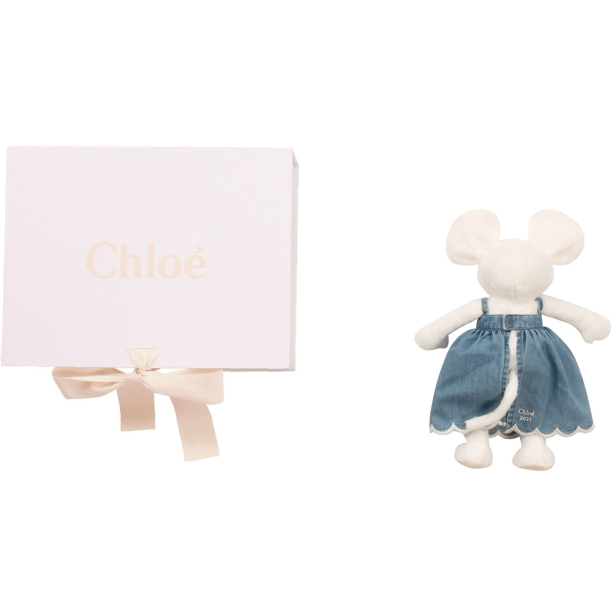 Baby Girls Blue Denim Dress Set