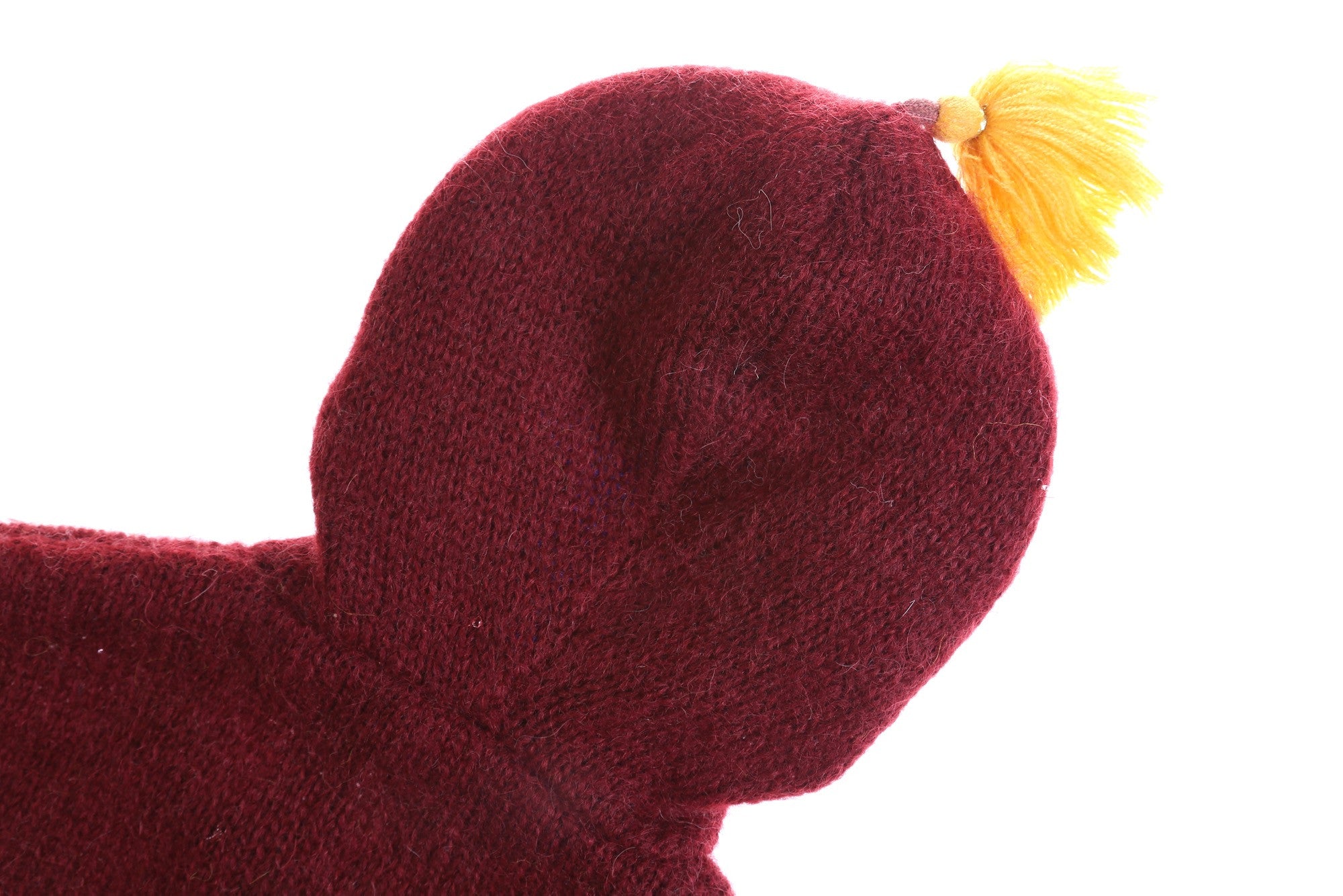 Girls Wine Red Mohair Hooded Shawls - CÉMAROSE | Children's Fashion Store - 5