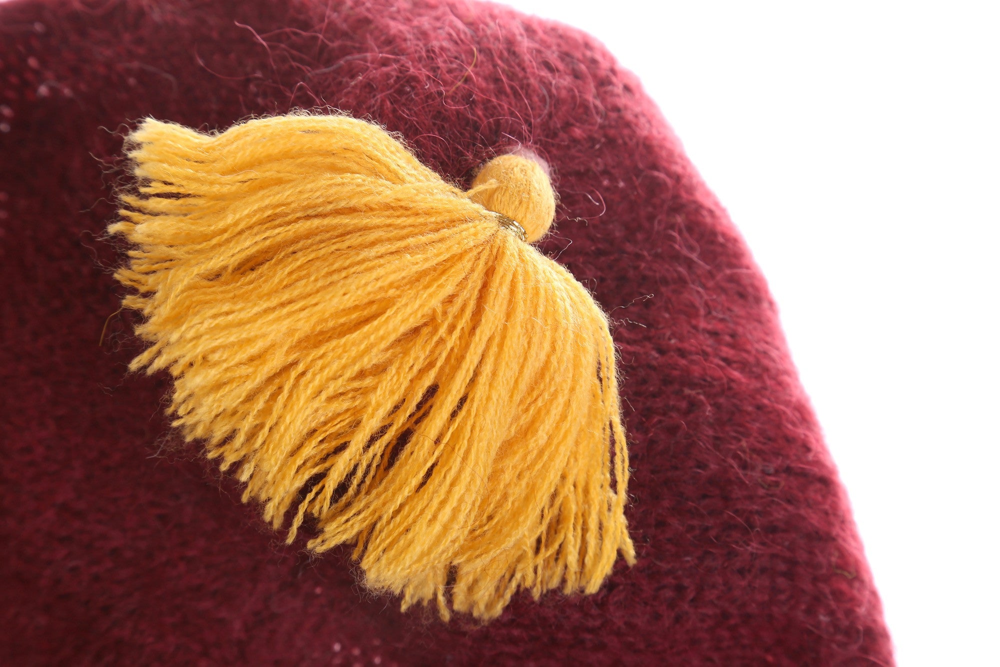 Girls Wine Red Mohair Hooded Shawls - CÉMAROSE | Children's Fashion Store - 3