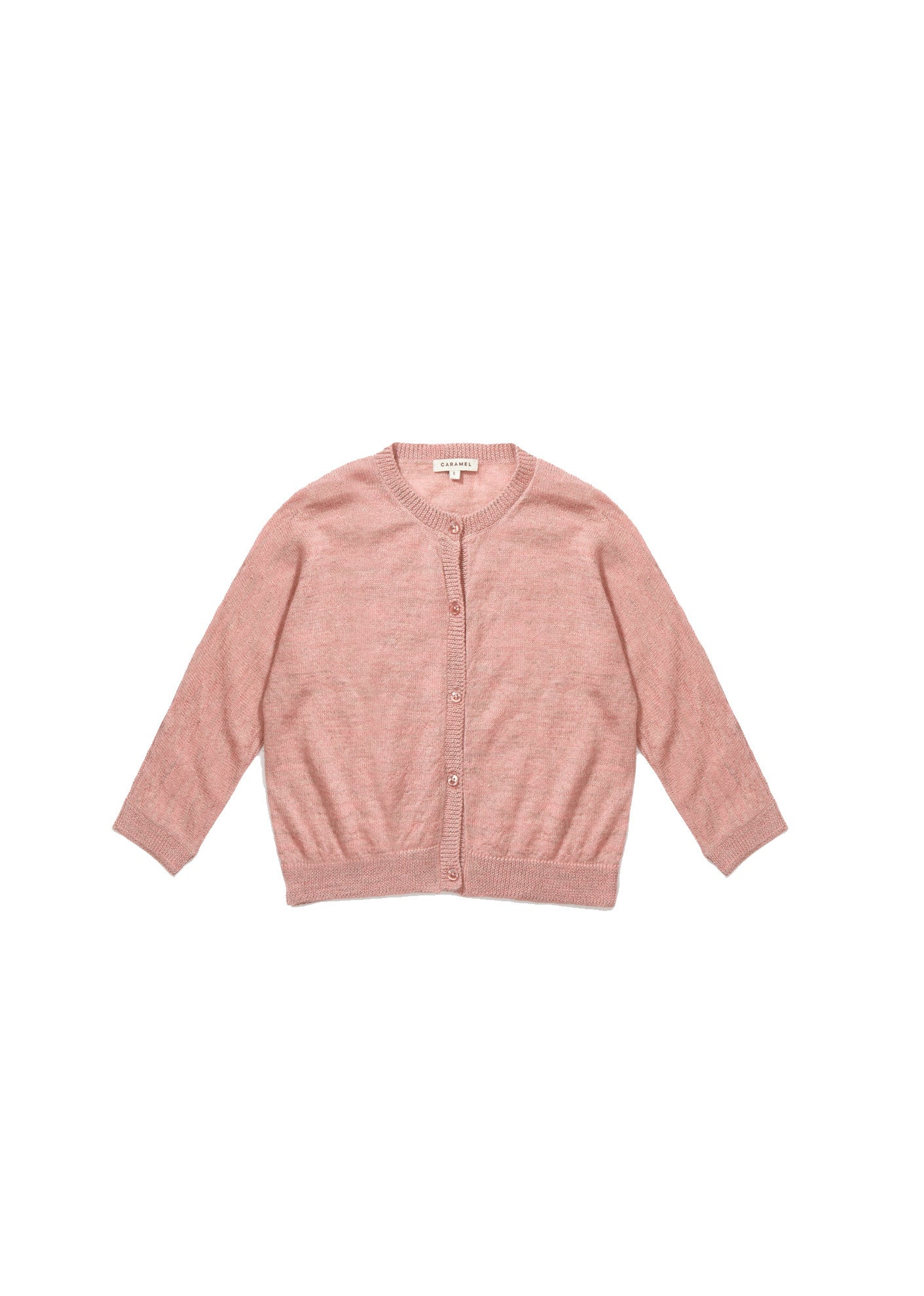 Girls Pink Knitted Cardigan