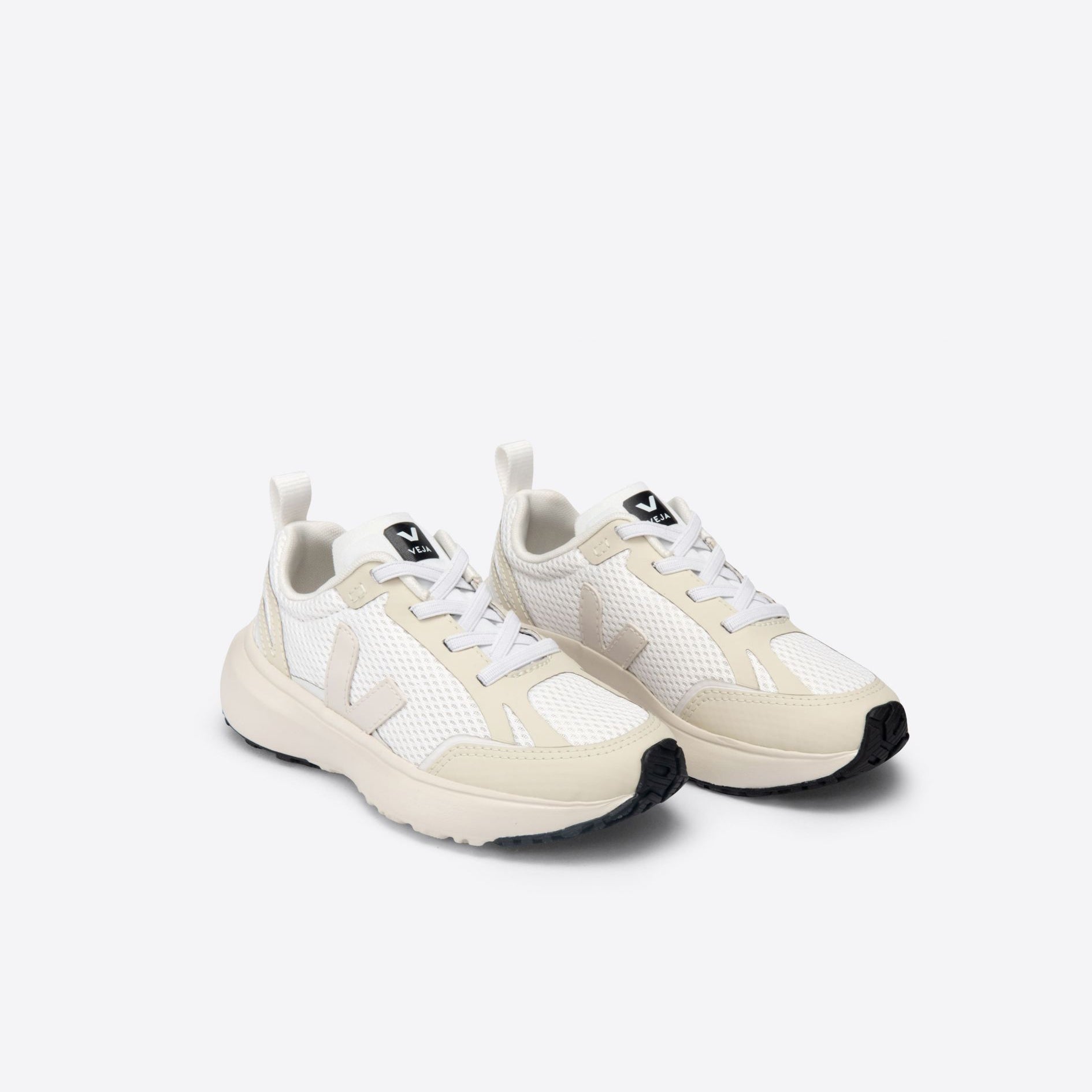 Boys & Girls White "CANARY ALVEOMESH" Shoes