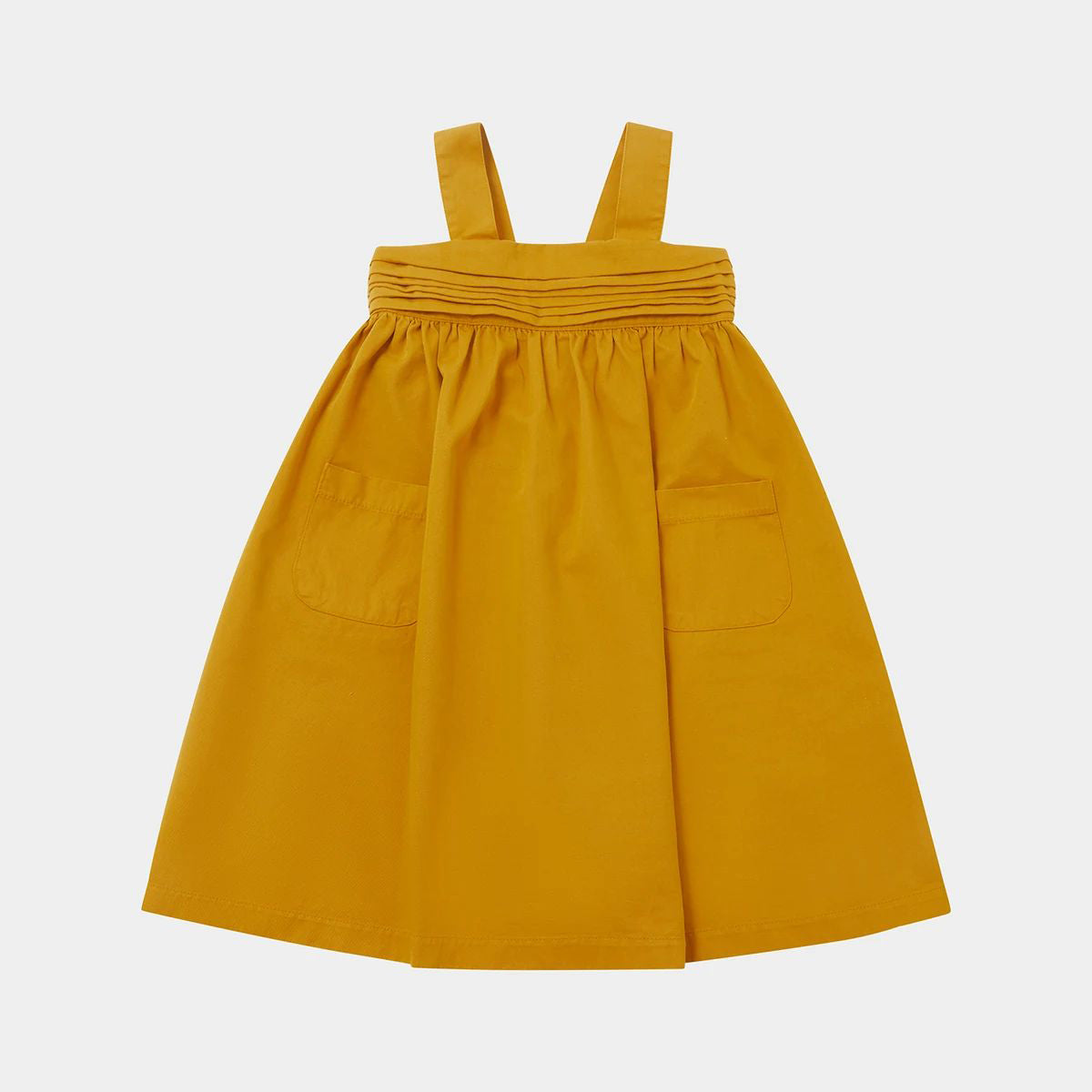 Girls Yellow Cotton Dress