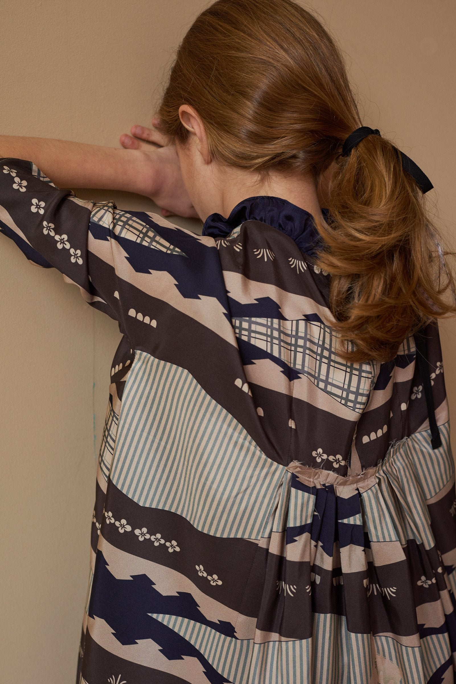 Girls Geometric Puffin Dress