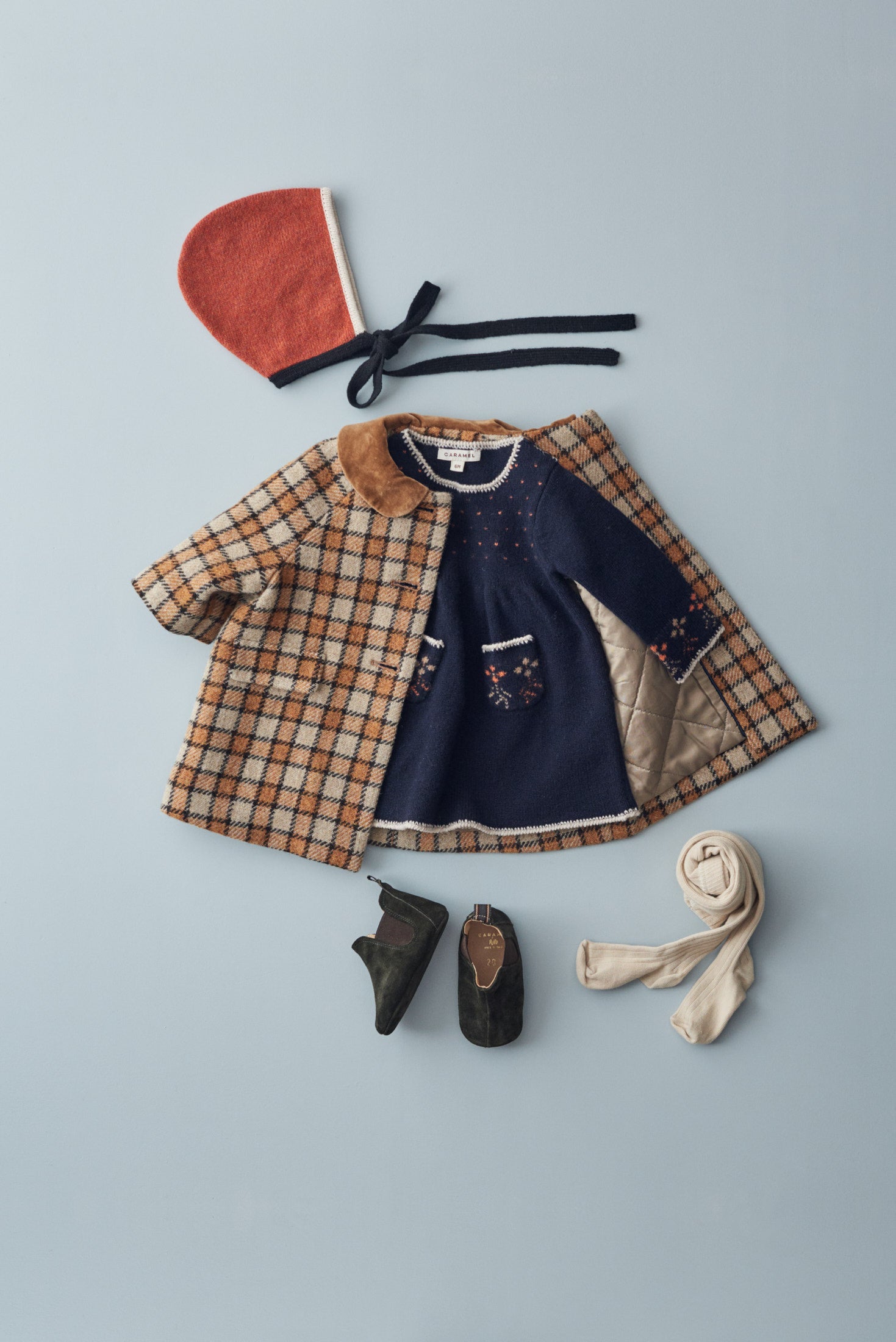Baby Girls Blue Wool Dress