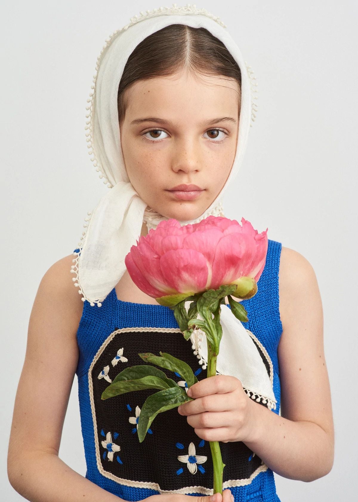 Girls Blue Cotton Dress