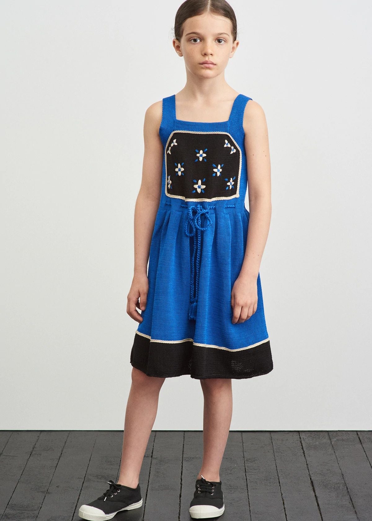 Girls Blue Cotton Dress