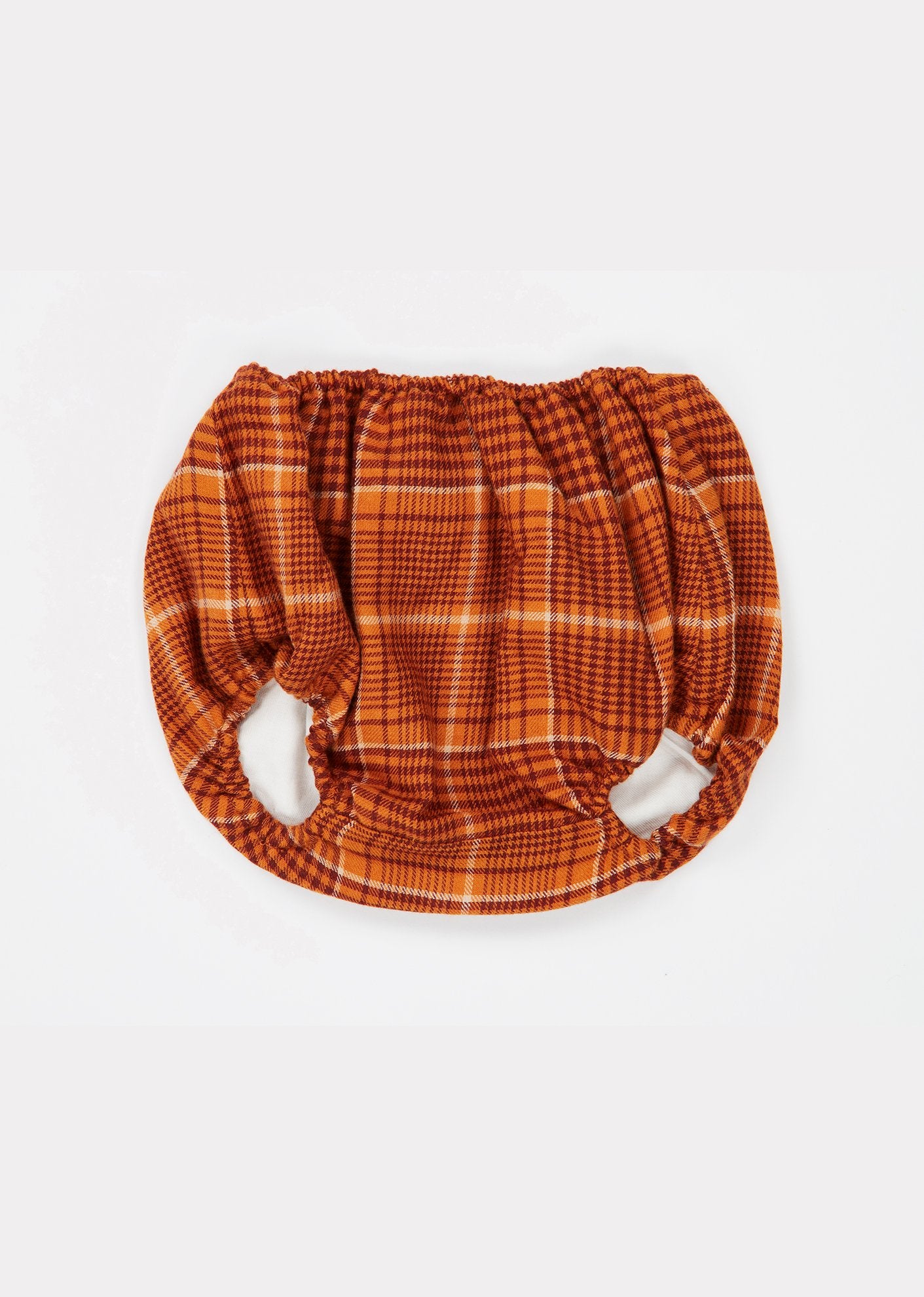 Baby Girls Orange Check Dove Tunic Set