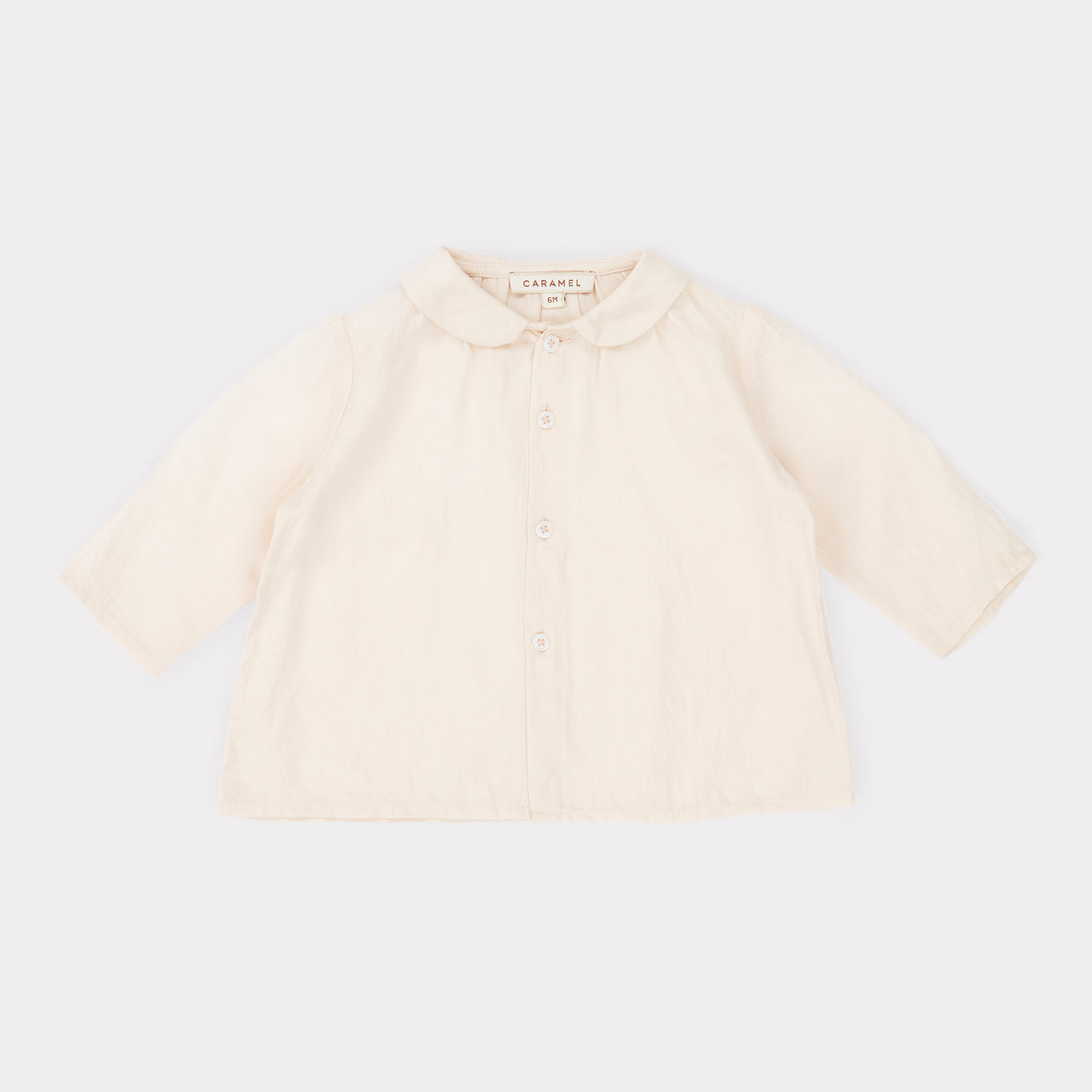 Baby Girls White Cotton Shirt