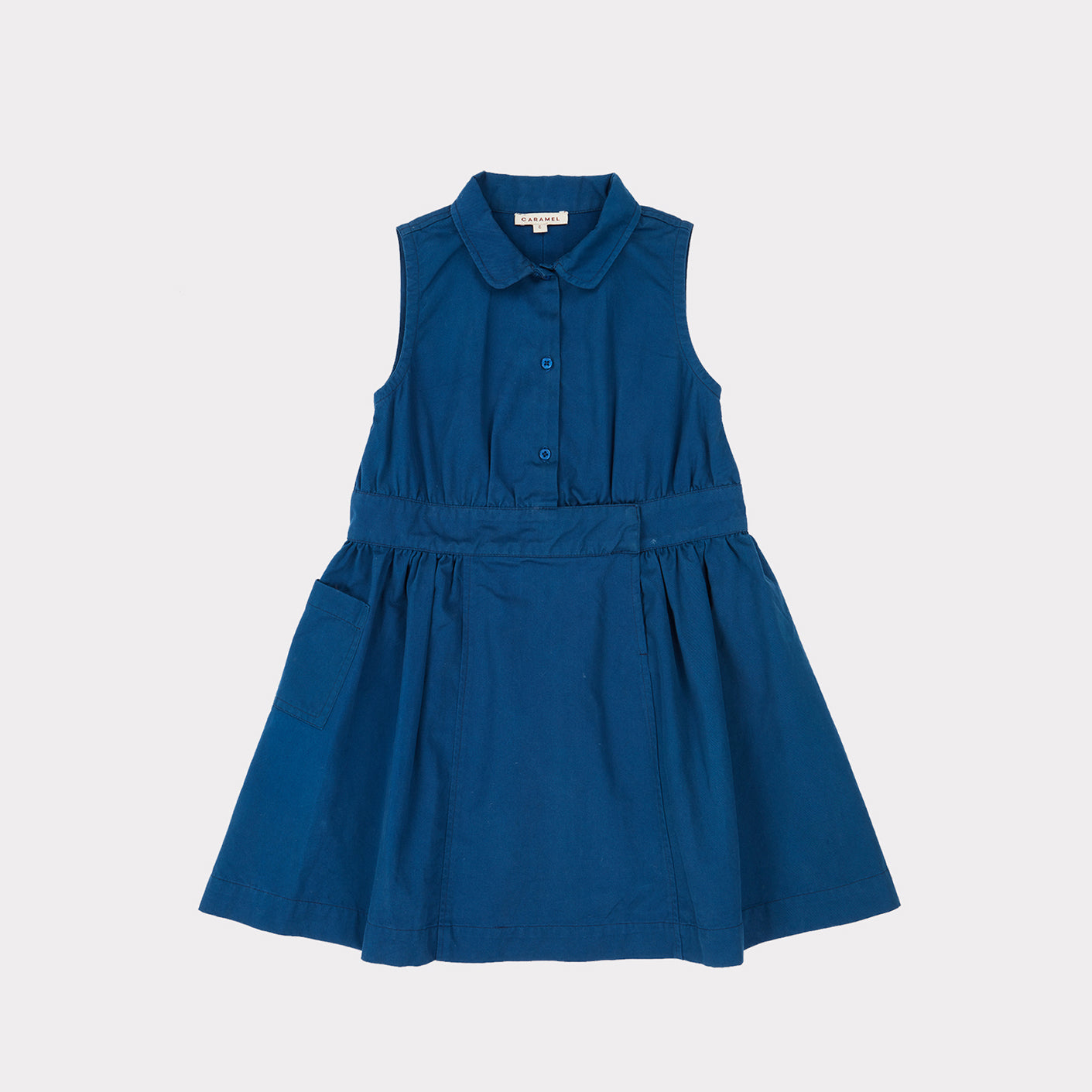 Girls Blue Cotton Dress
