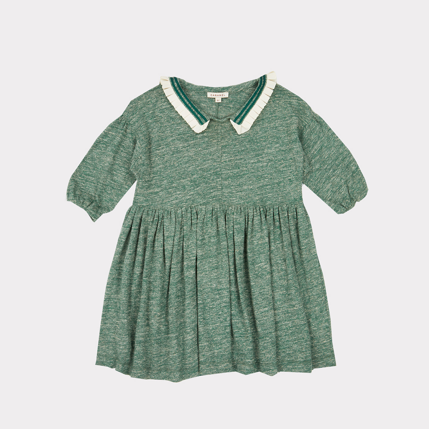 Girls Green Cotton Dress