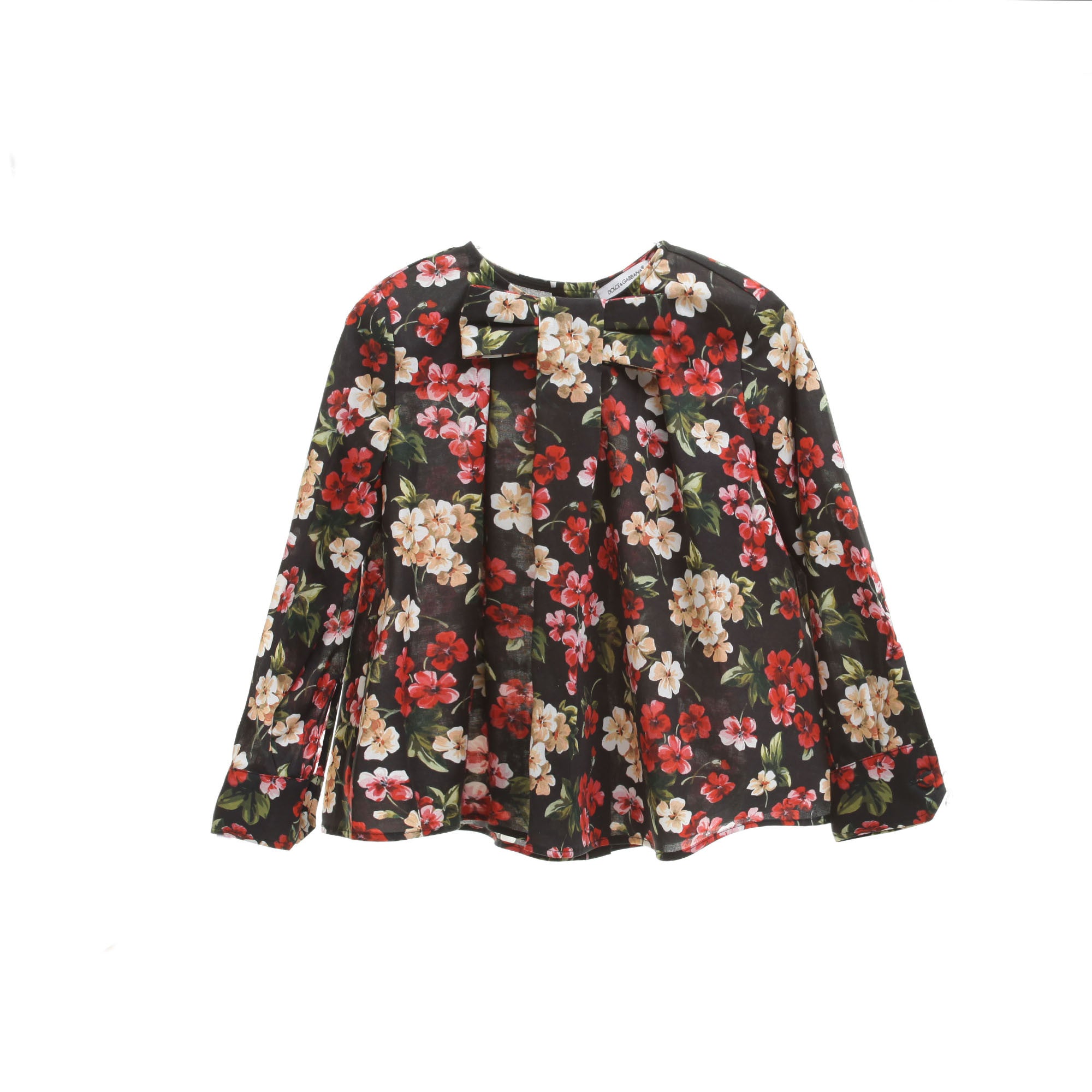 Girls Multicolor Allover Flower Printed Blouse - CÉMAROSE | Children's Fashion Store - 1