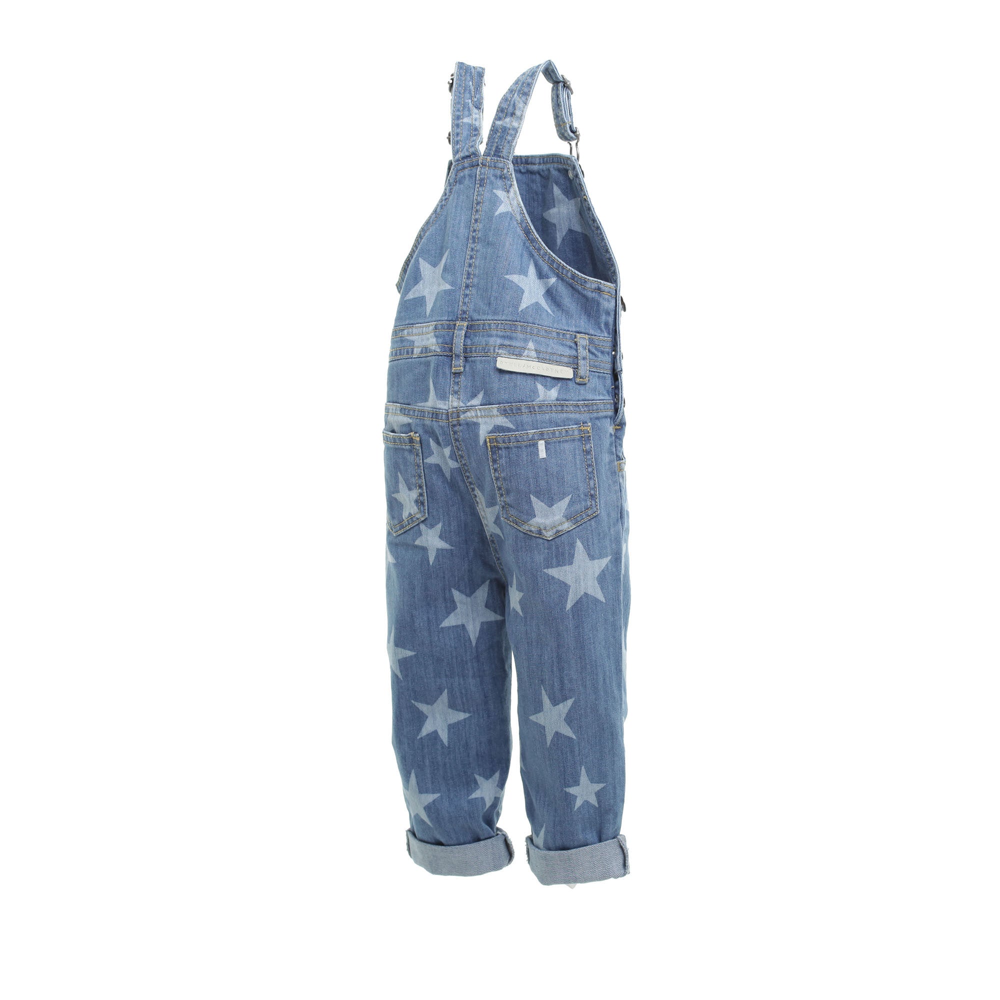 Girls Blue Star Printed 'Rudy' Dungarees - CÉMAROSE | Children's Fashion Store - 3