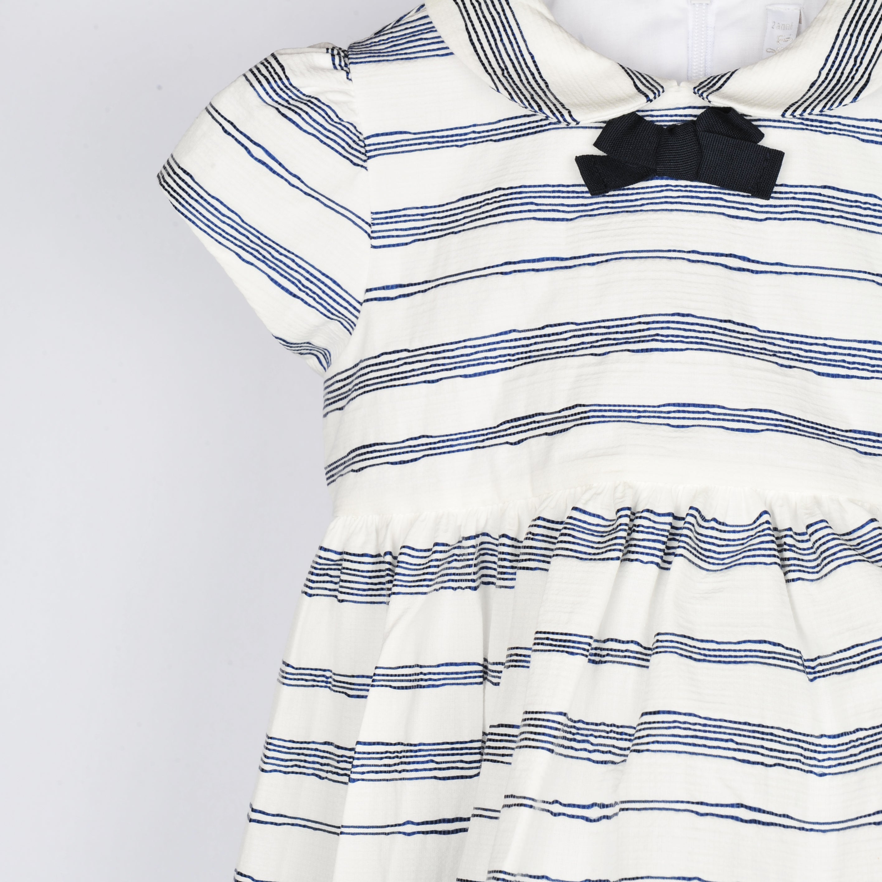 Baby Girls Denim Blue Cotton Dress
