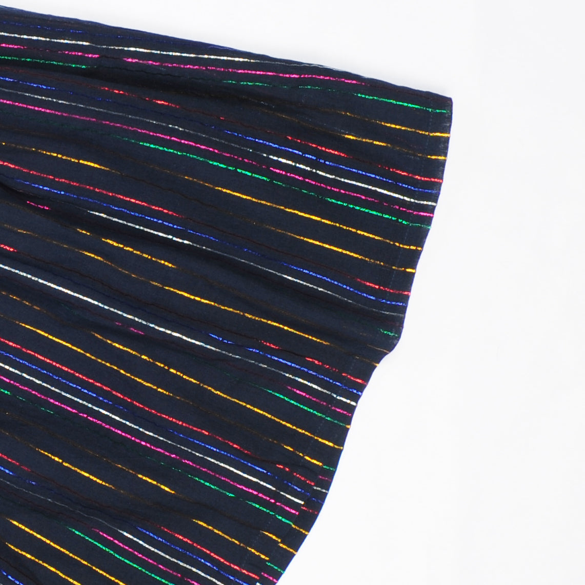 Girls Black Stripes Cotton Dress