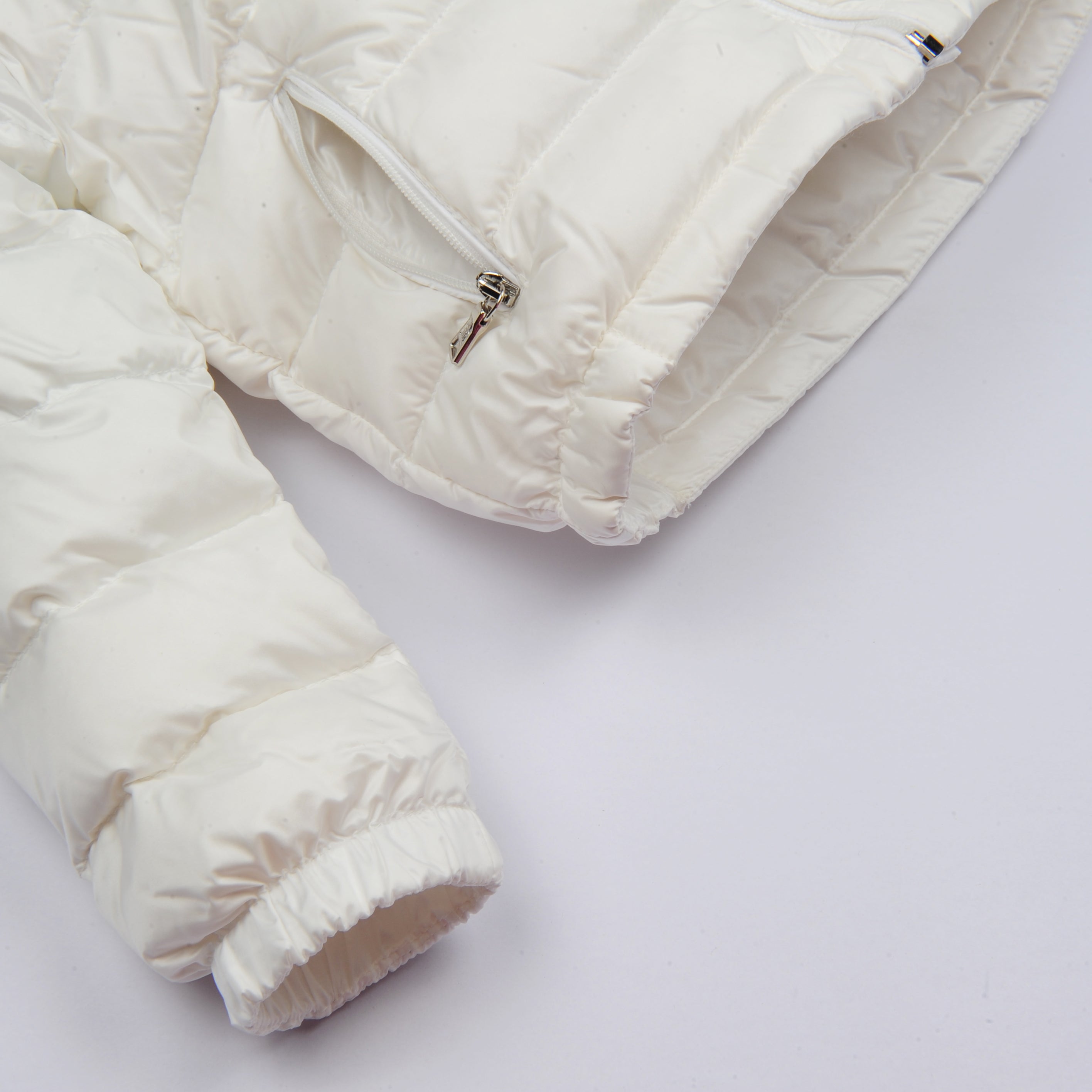Baby Girls White "ACORUS" Padded Down Coat