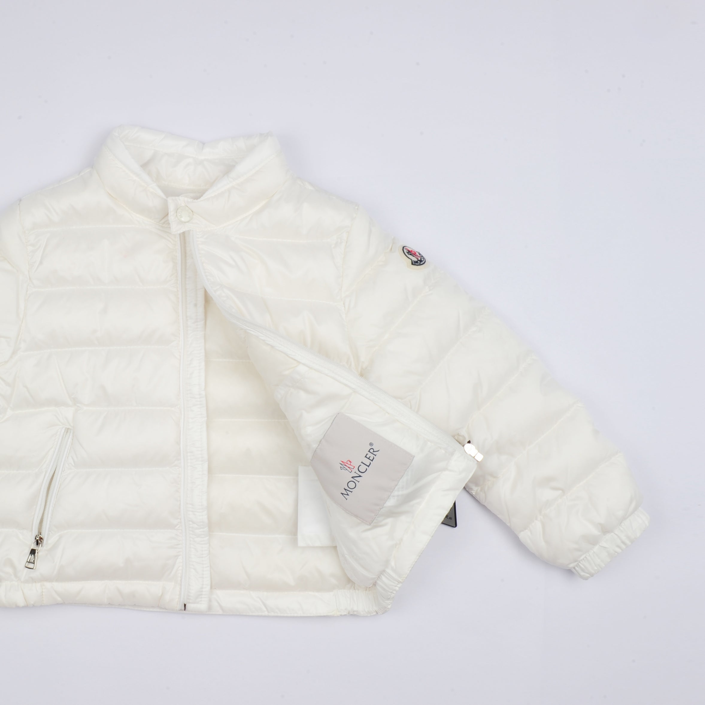 Baby Girls White "ACORUS" Padded Down Coat