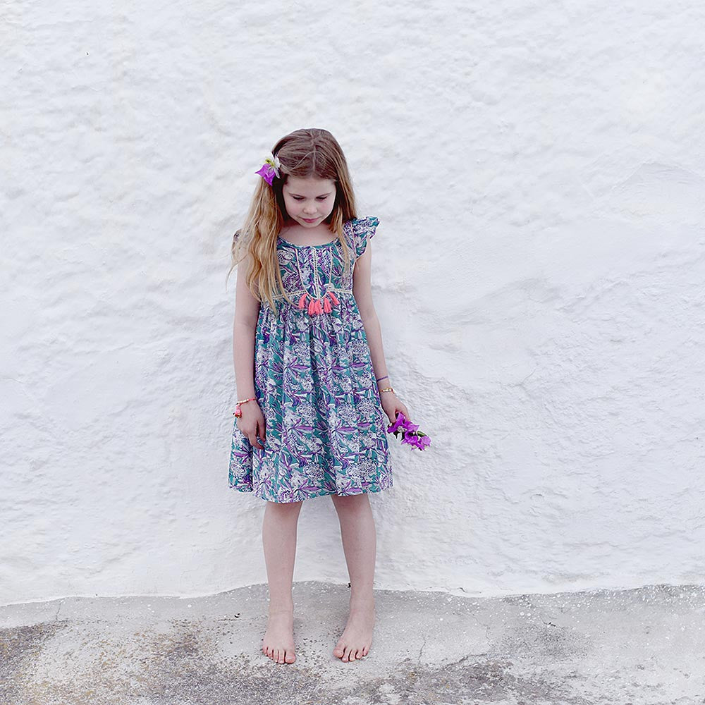 Girls Iris "Baya" Cotton Dress