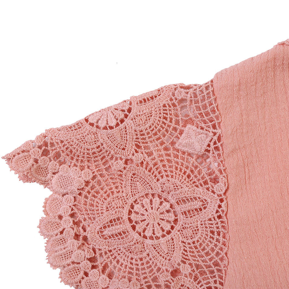 Girls Pink Frilled Sleeved Cotton 'Juliaca' Dress - CÉMAROSE | Children's Fashion Store - 6