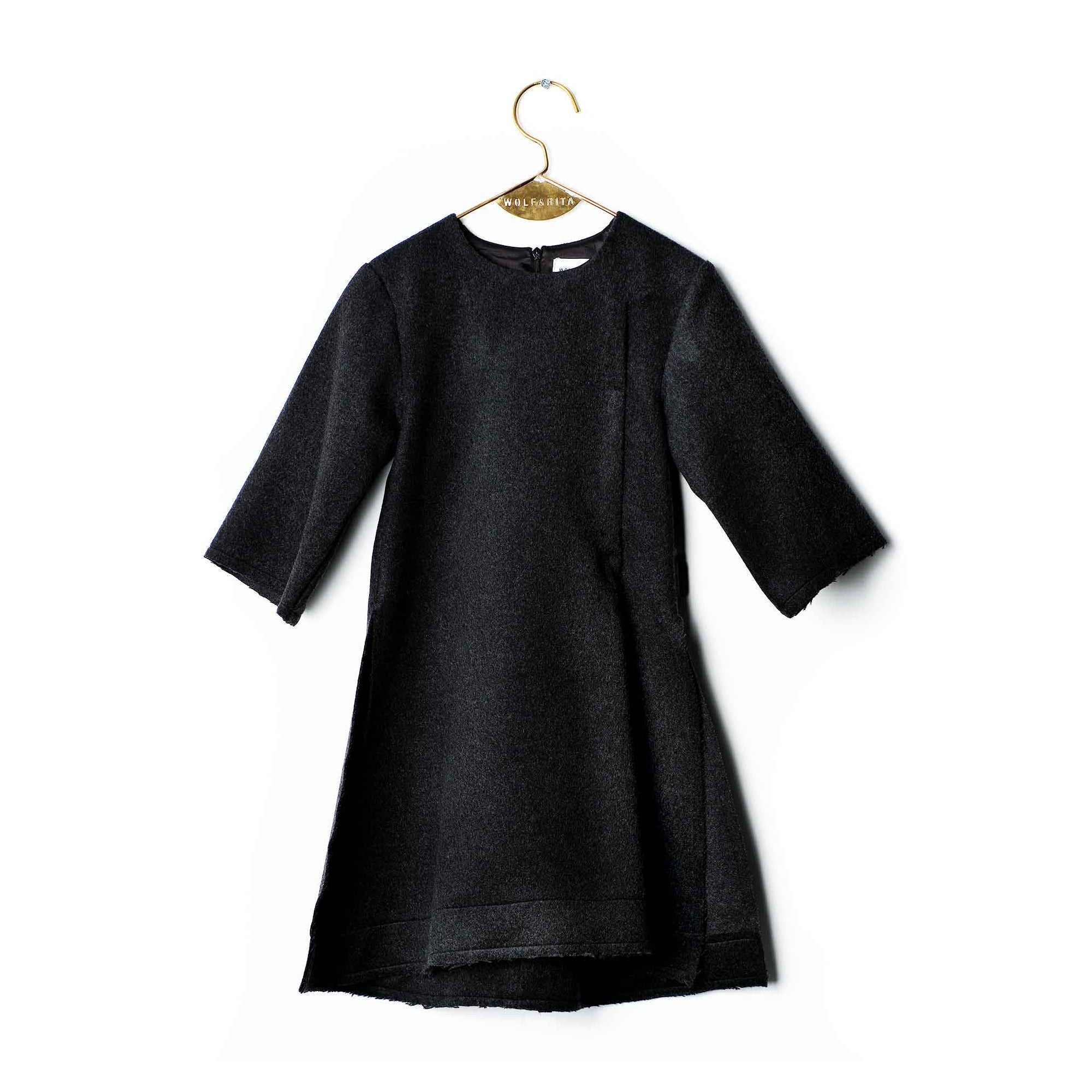 Baby Girls Fade Out Grey Cotton Dress