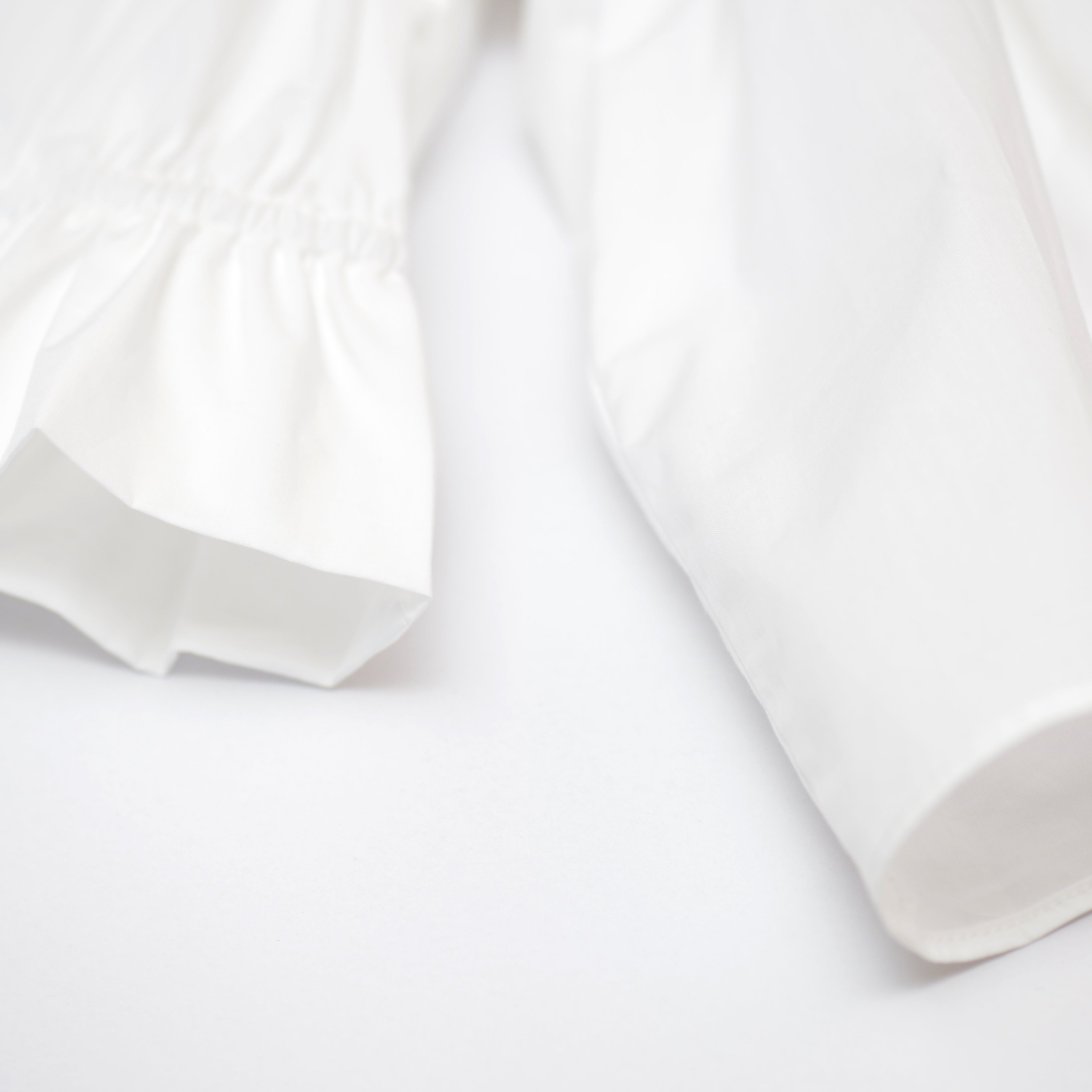 Girls White Cotton Shirt
