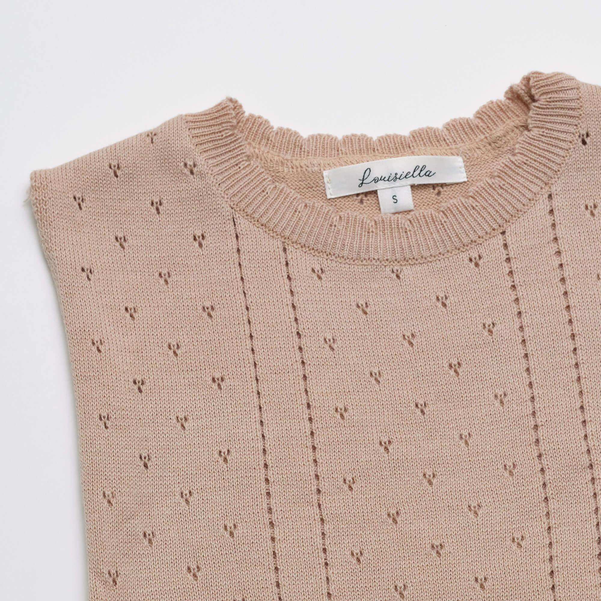 Girls Pink Knit Vest