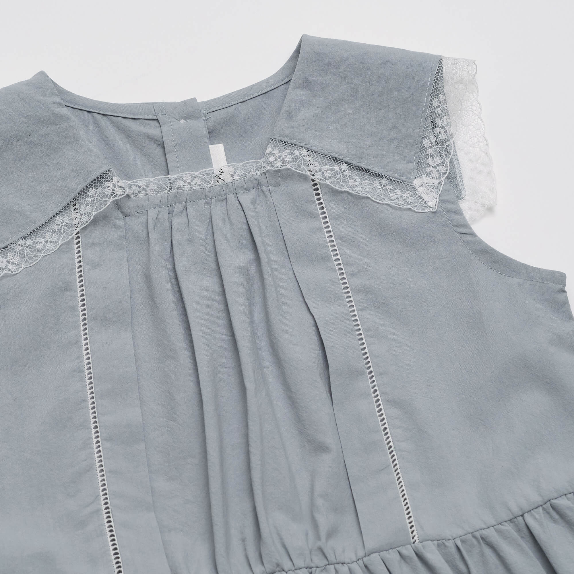 Girls Blue Cotton Dress