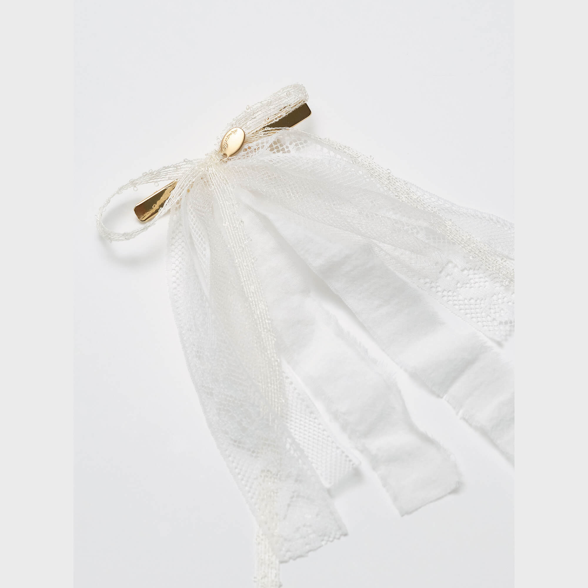 Girls White Hair Clip