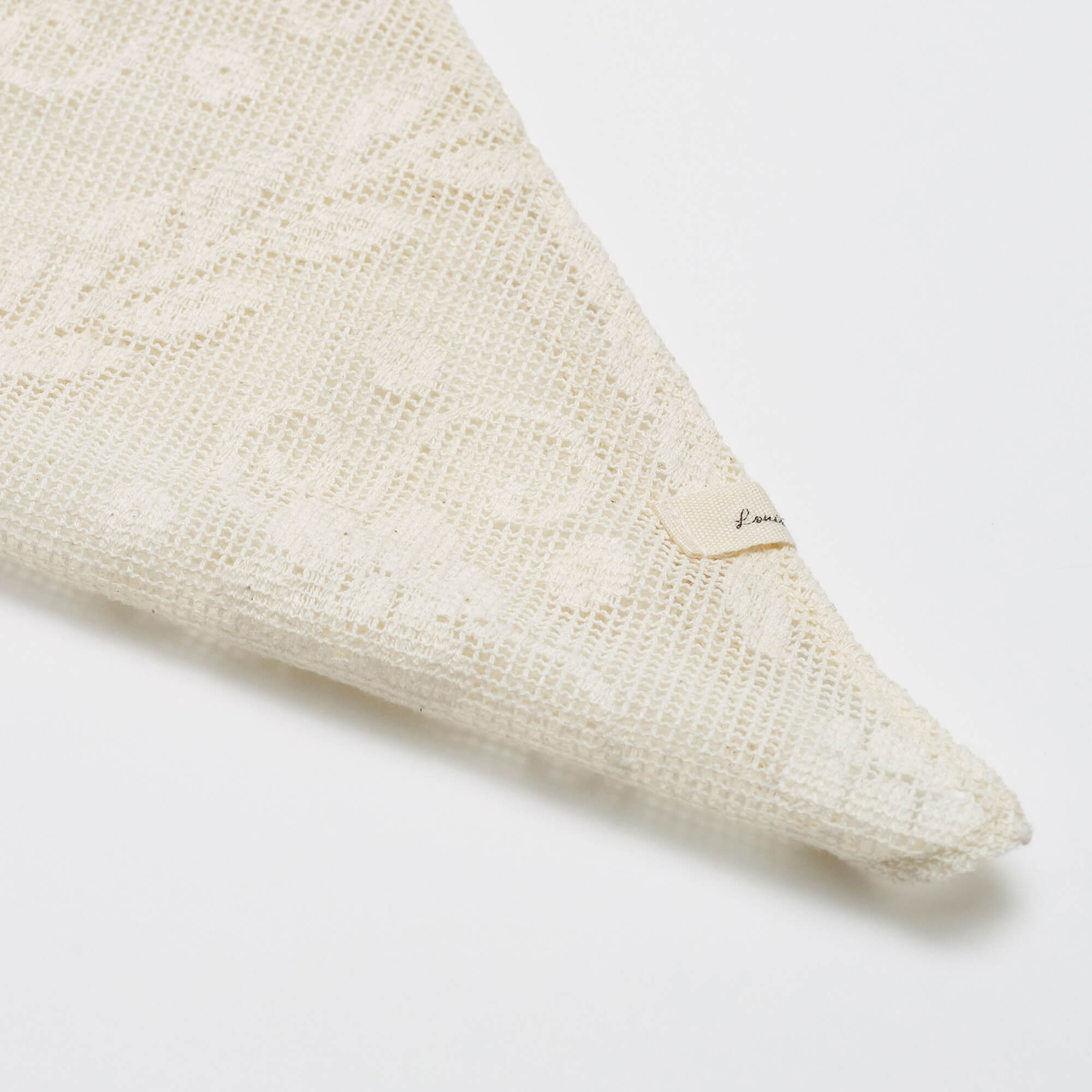 Girls White Cotton Scarf