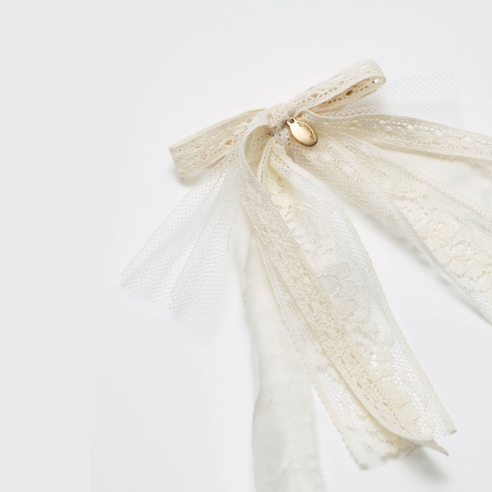 Girls White Lace Hair Clips