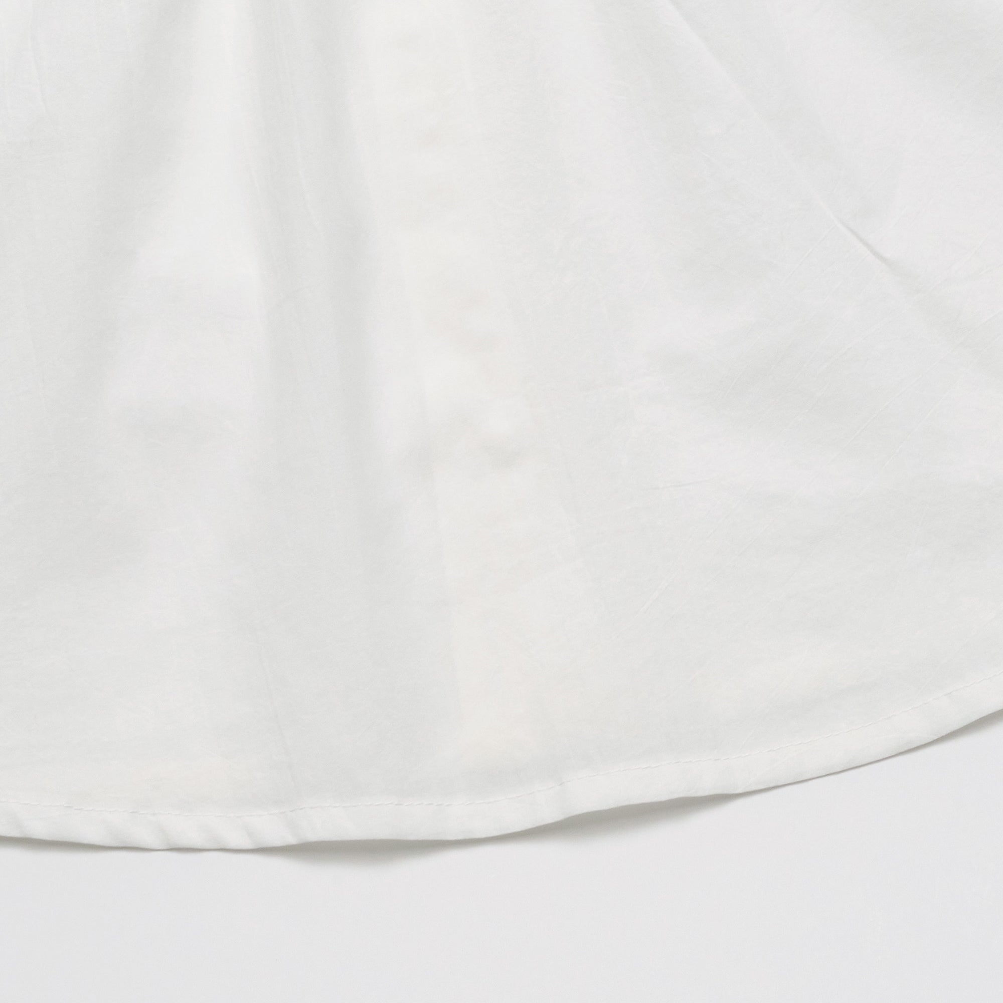 Girls White Ruffled Cotton Top