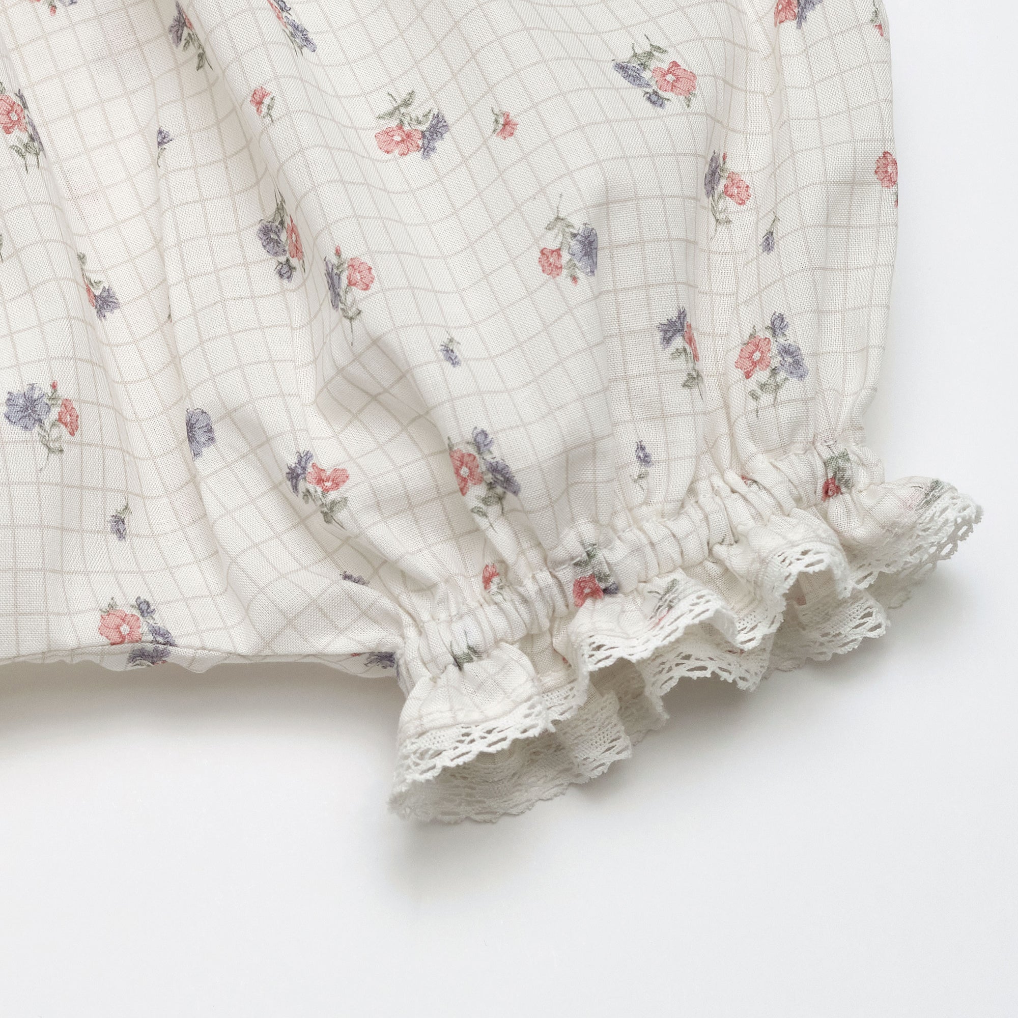Baby Girls Pink Floral Cotton Bloomers