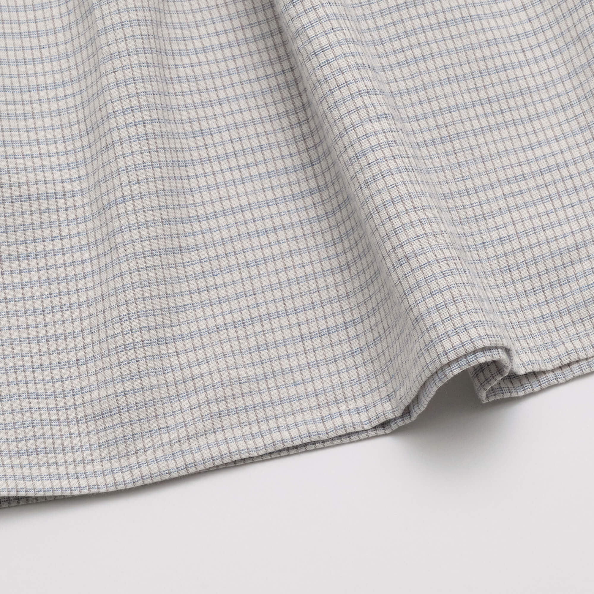 Girls Blue Check Cotton Dress
